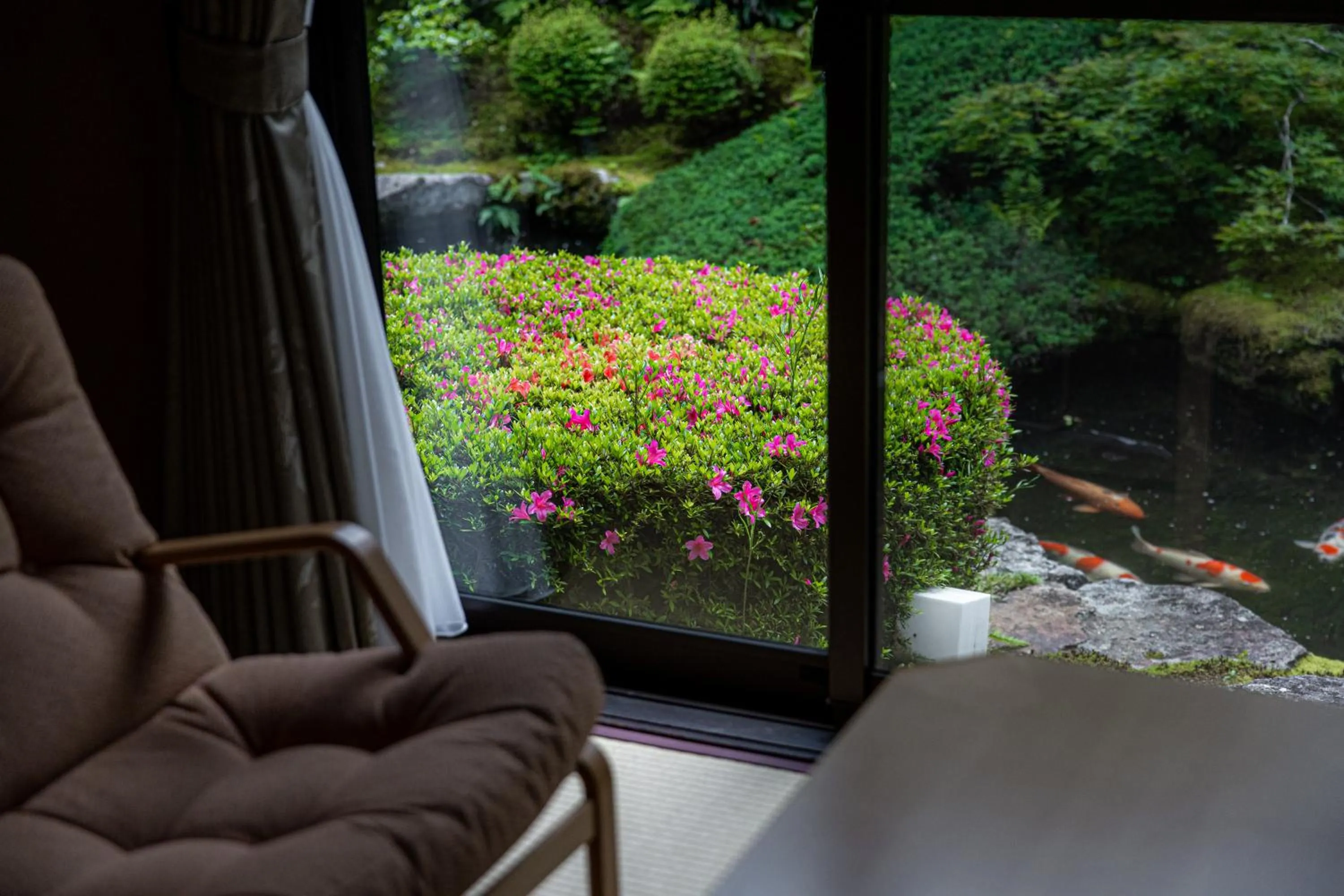 Garden in Japanese Ryokan Seryo