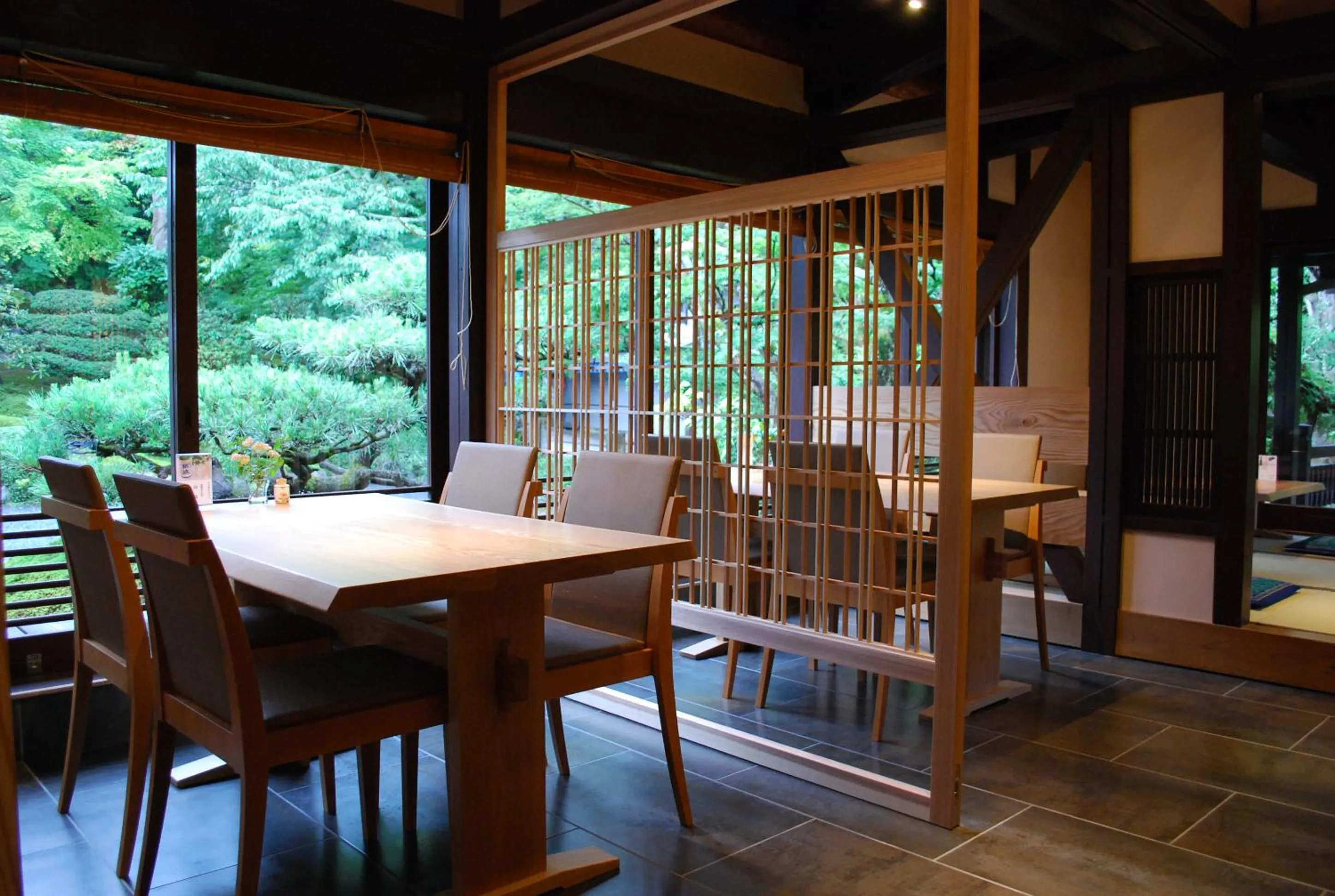 Dining area in Japanese Ryokan Seryo