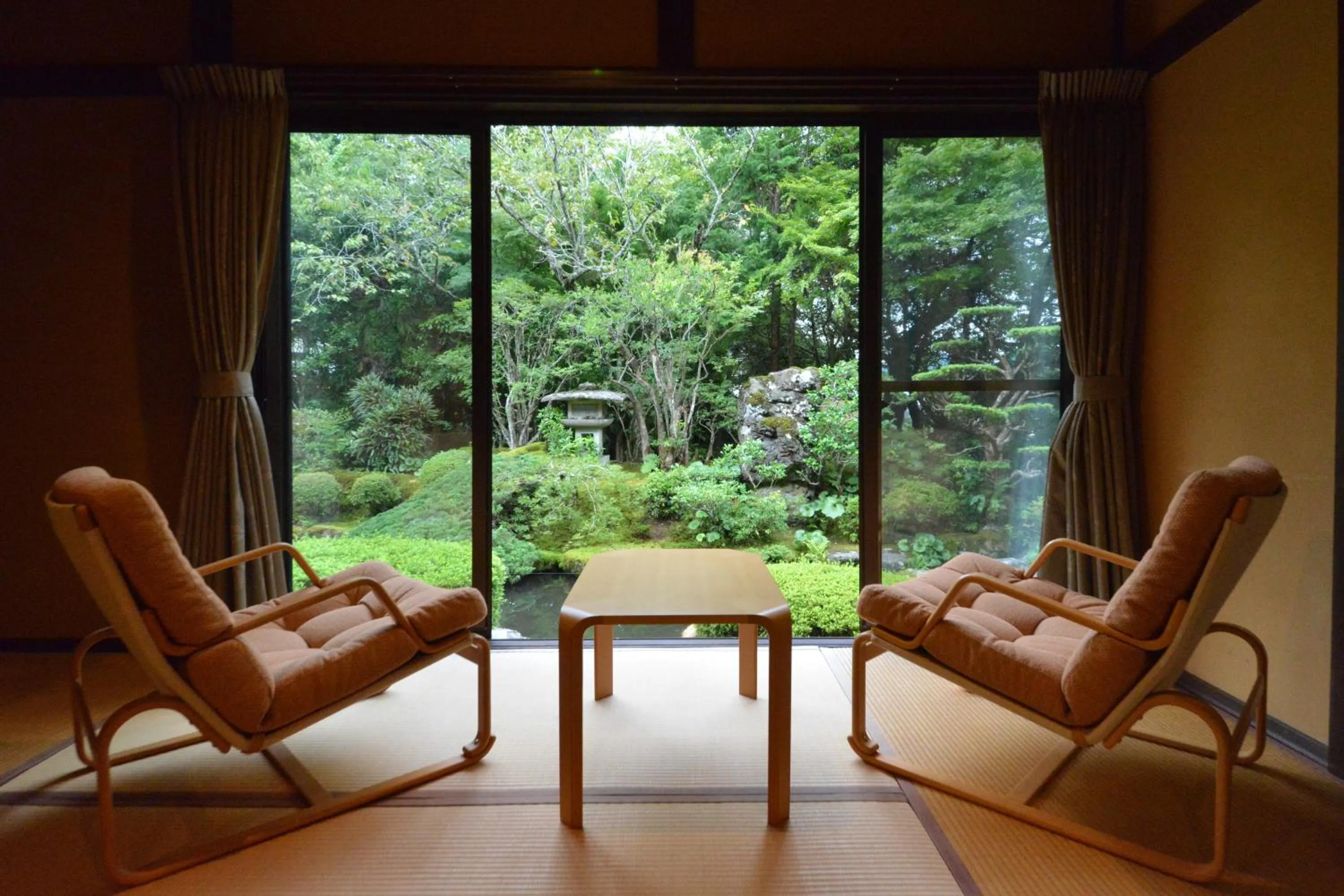 Seating area in Japanese Ryokan Seryo