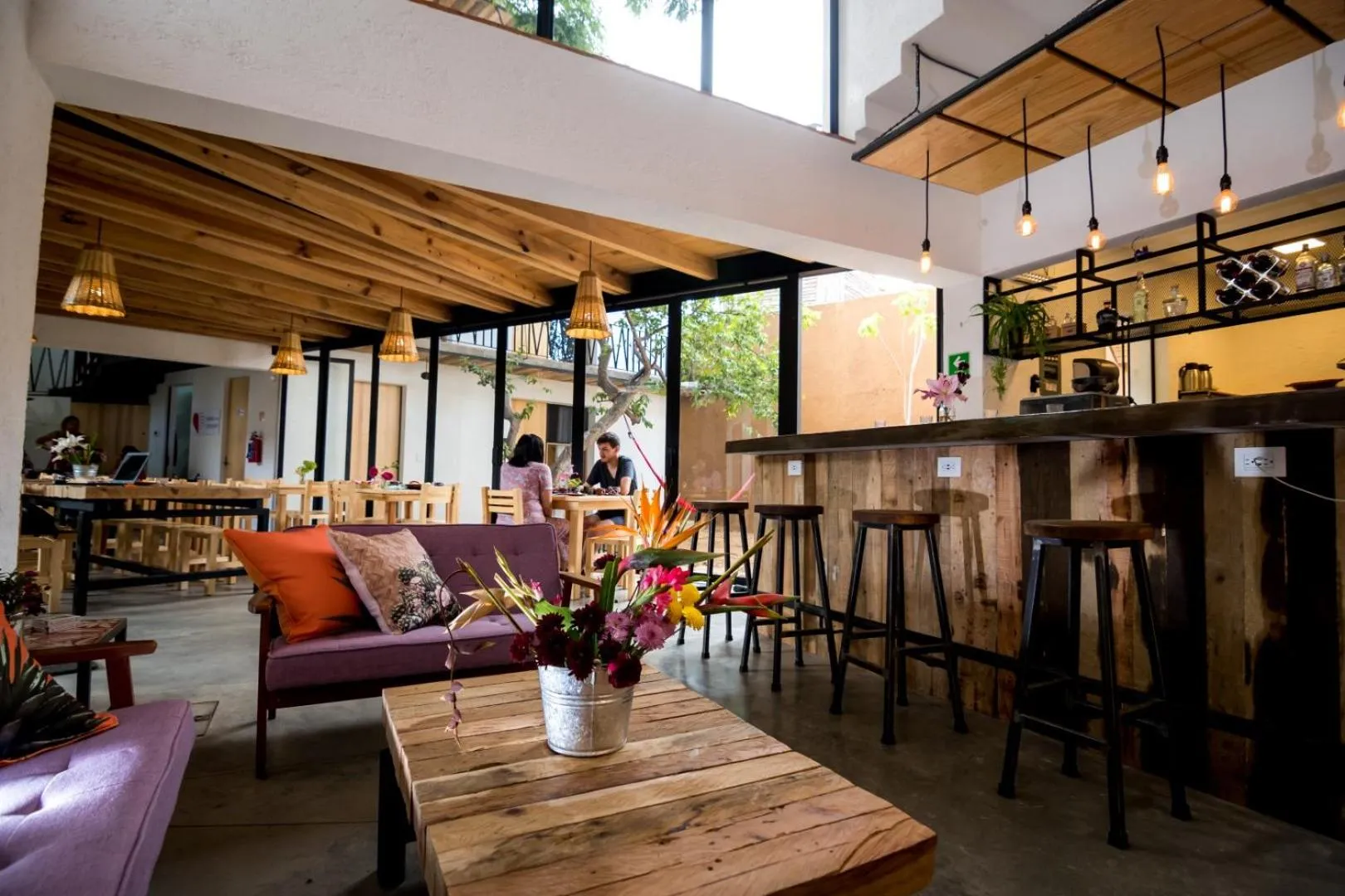 Living room in Hotel con Corazón Oaxaca