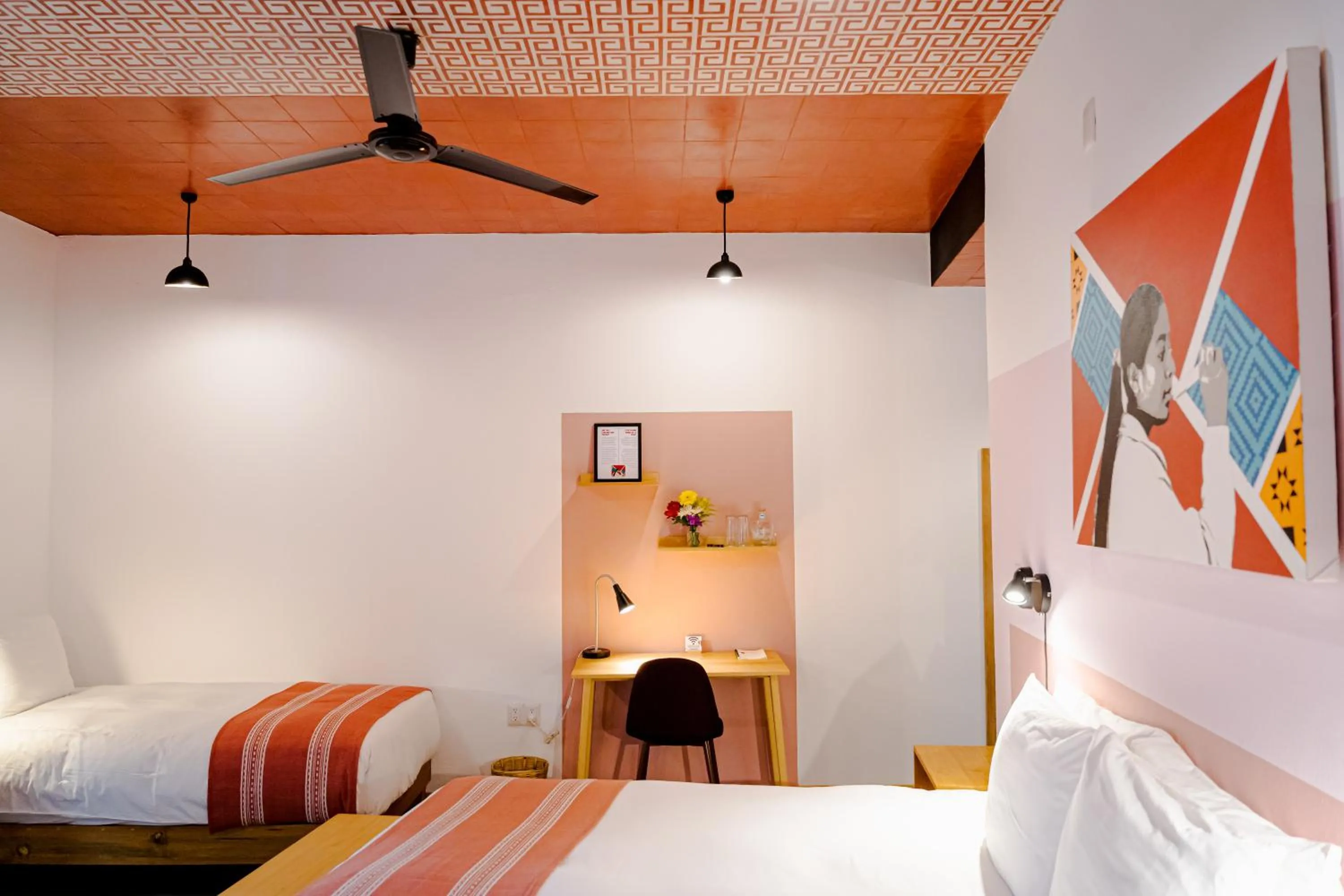 Bed in Hotel con Corazón Oaxaca