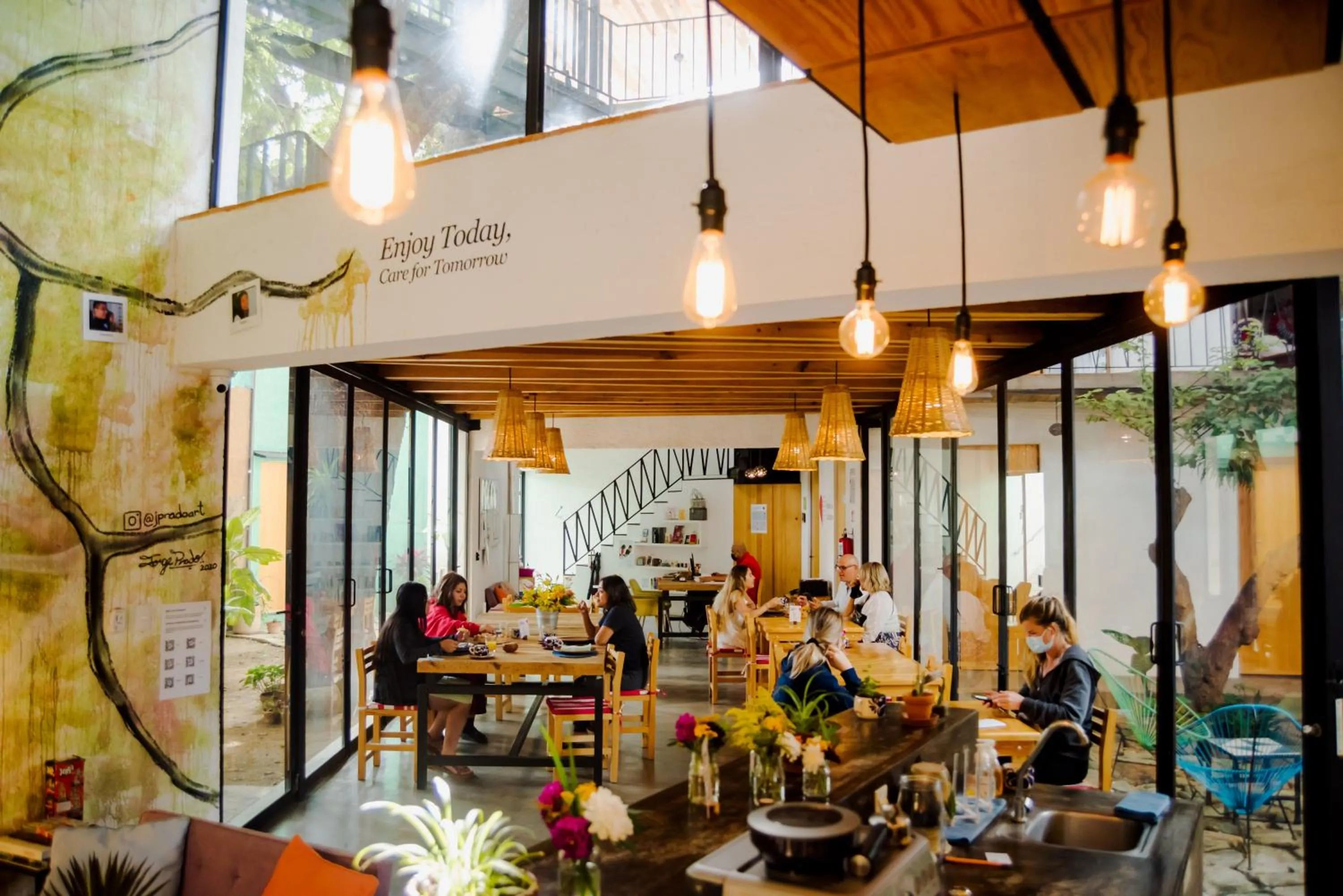 Lounge or bar in Hotel con Corazón Oaxaca