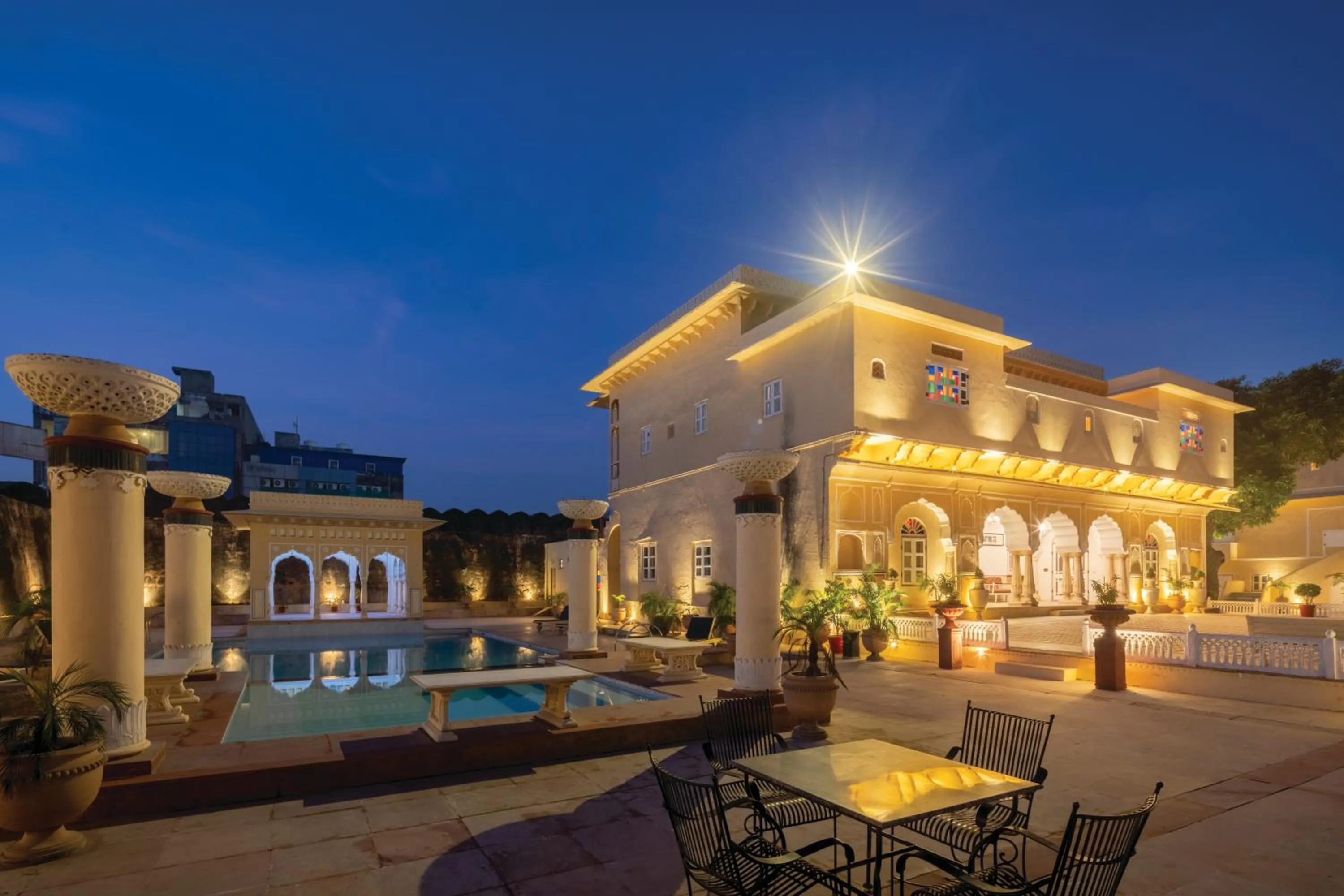 Night in Chomu Palace Jaipur - A Heritage Hotel