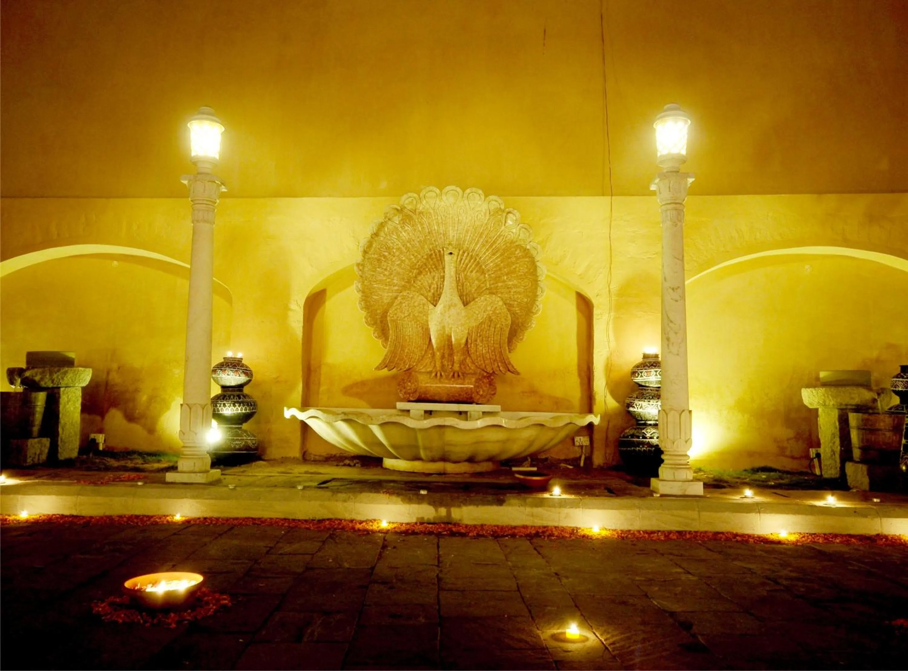 Bird's eye view in Chomu Palace Jaipur - A Heritage Hotel