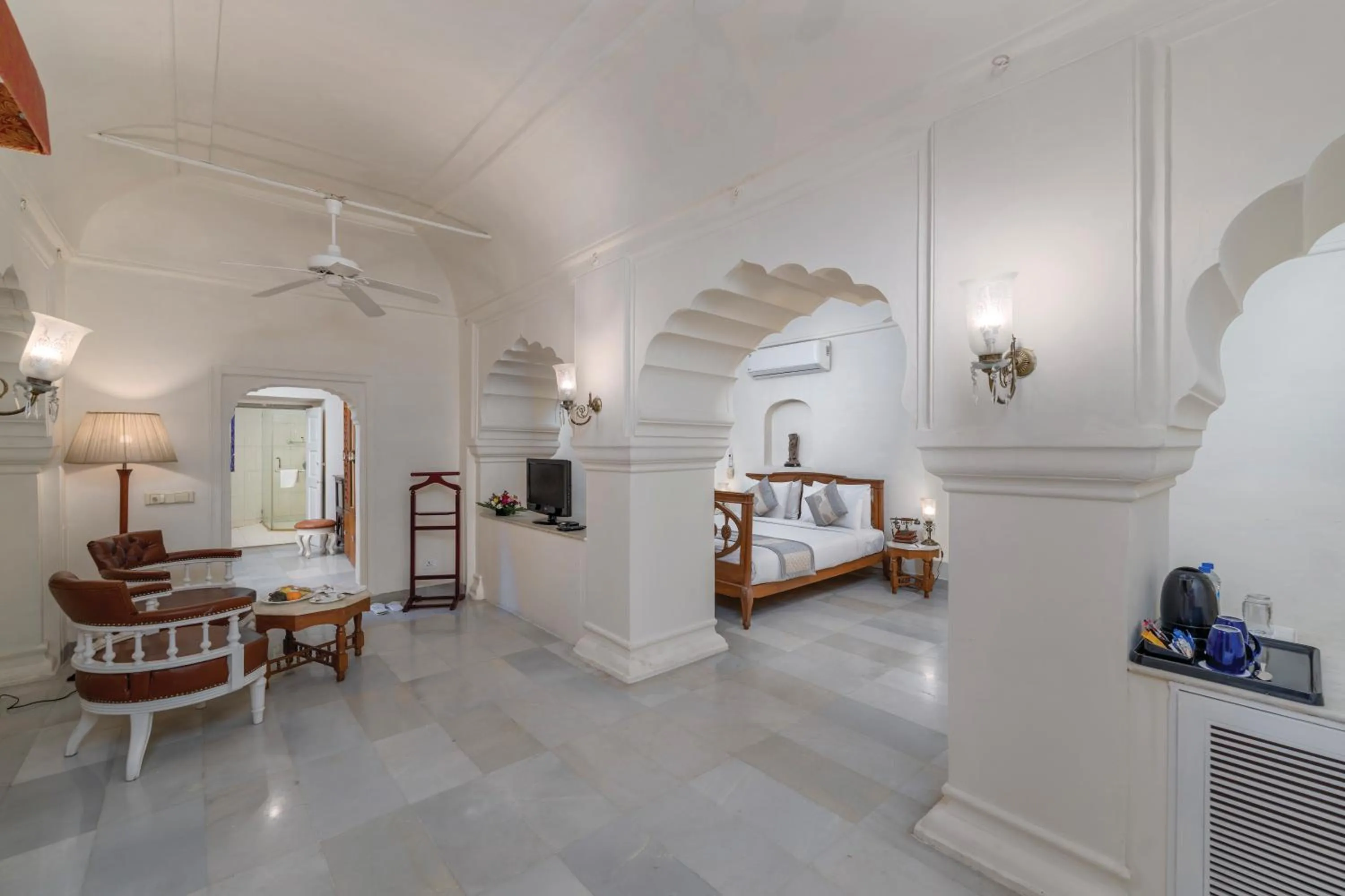 Living room in Chomu Palace Jaipur - A Heritage Hotel