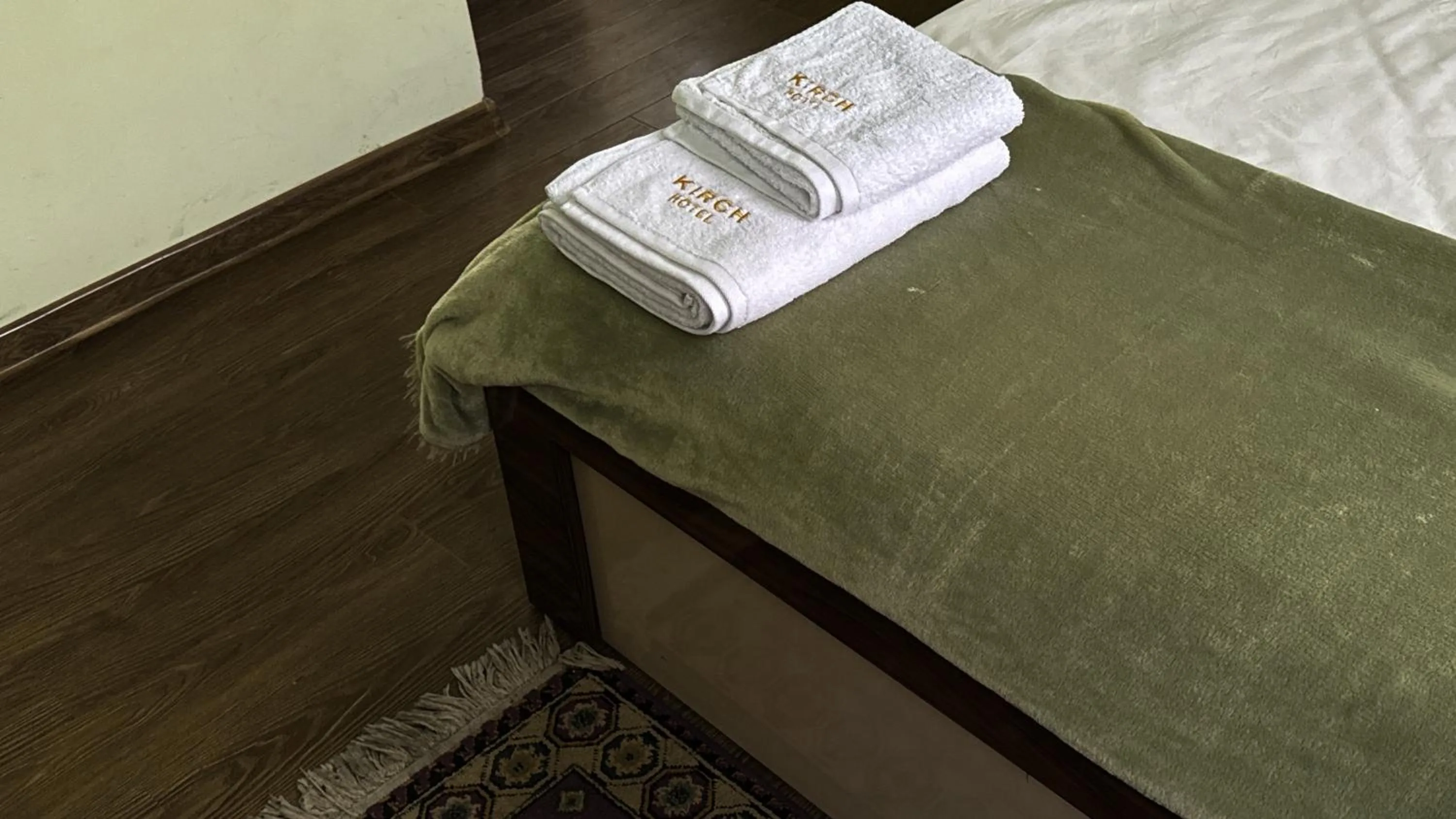 towels, Bed in Kirch Hotel & Restaurant
