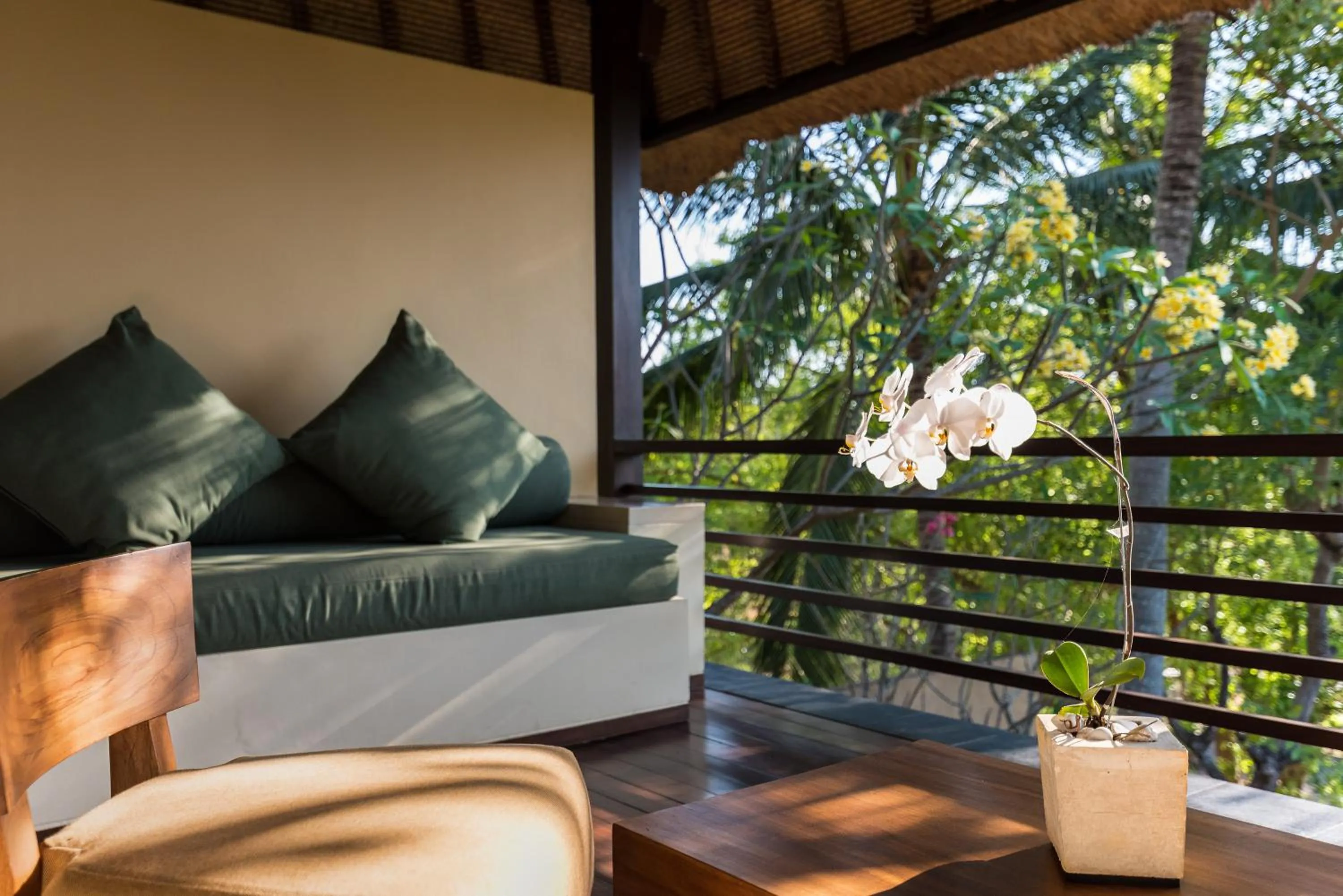 Living room in Qunci Villas Resort