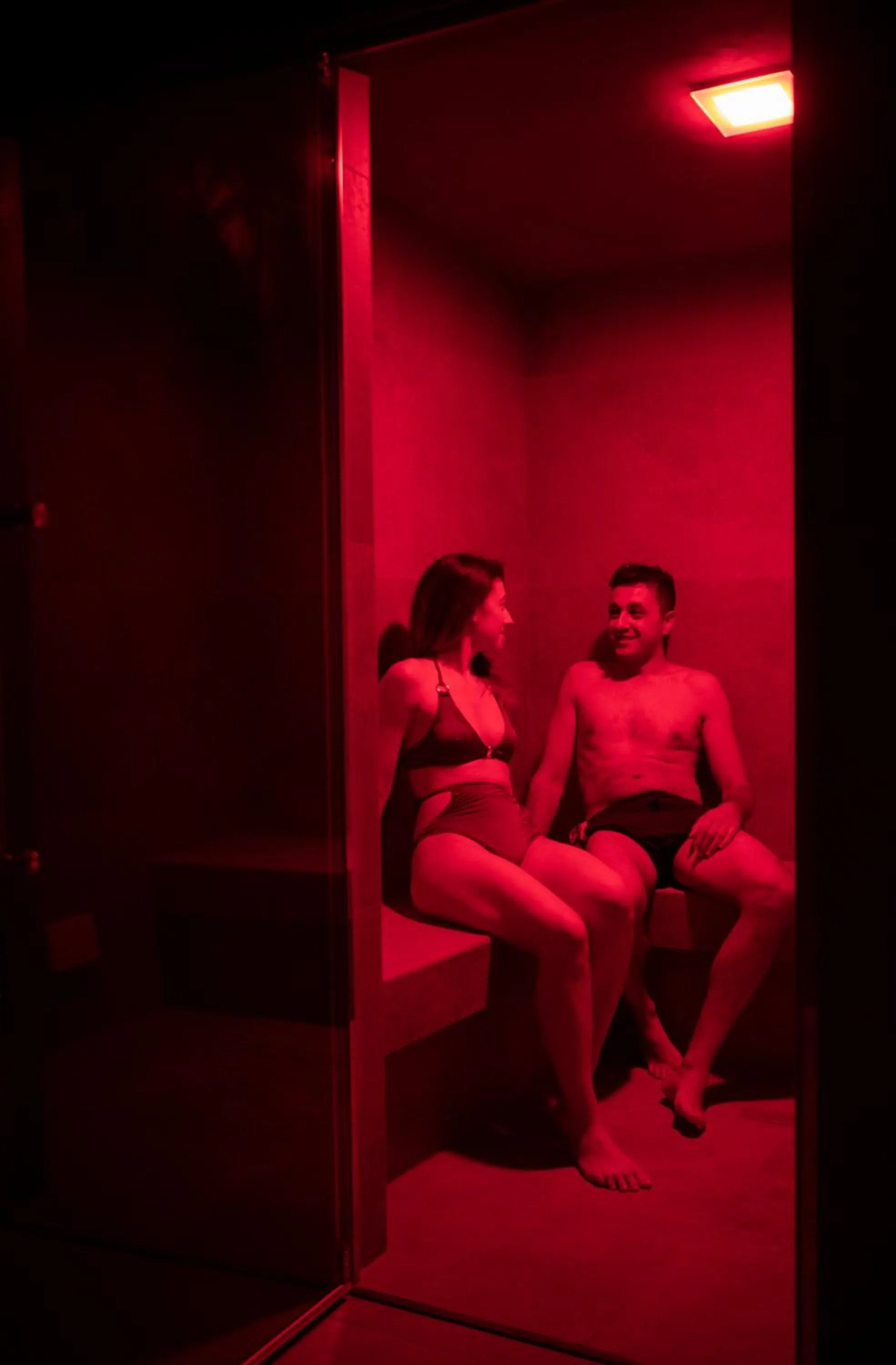 Steam room in Hotel Piuro