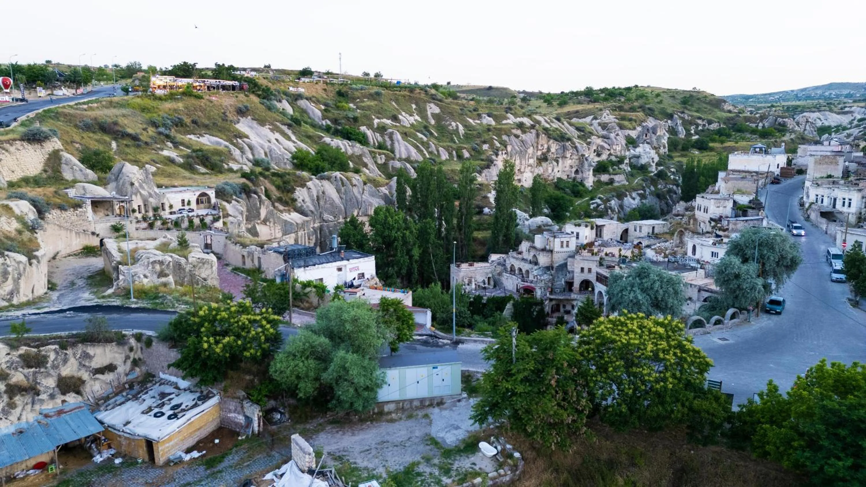 Natural landscape in Tafoni Houses Cave Hotel