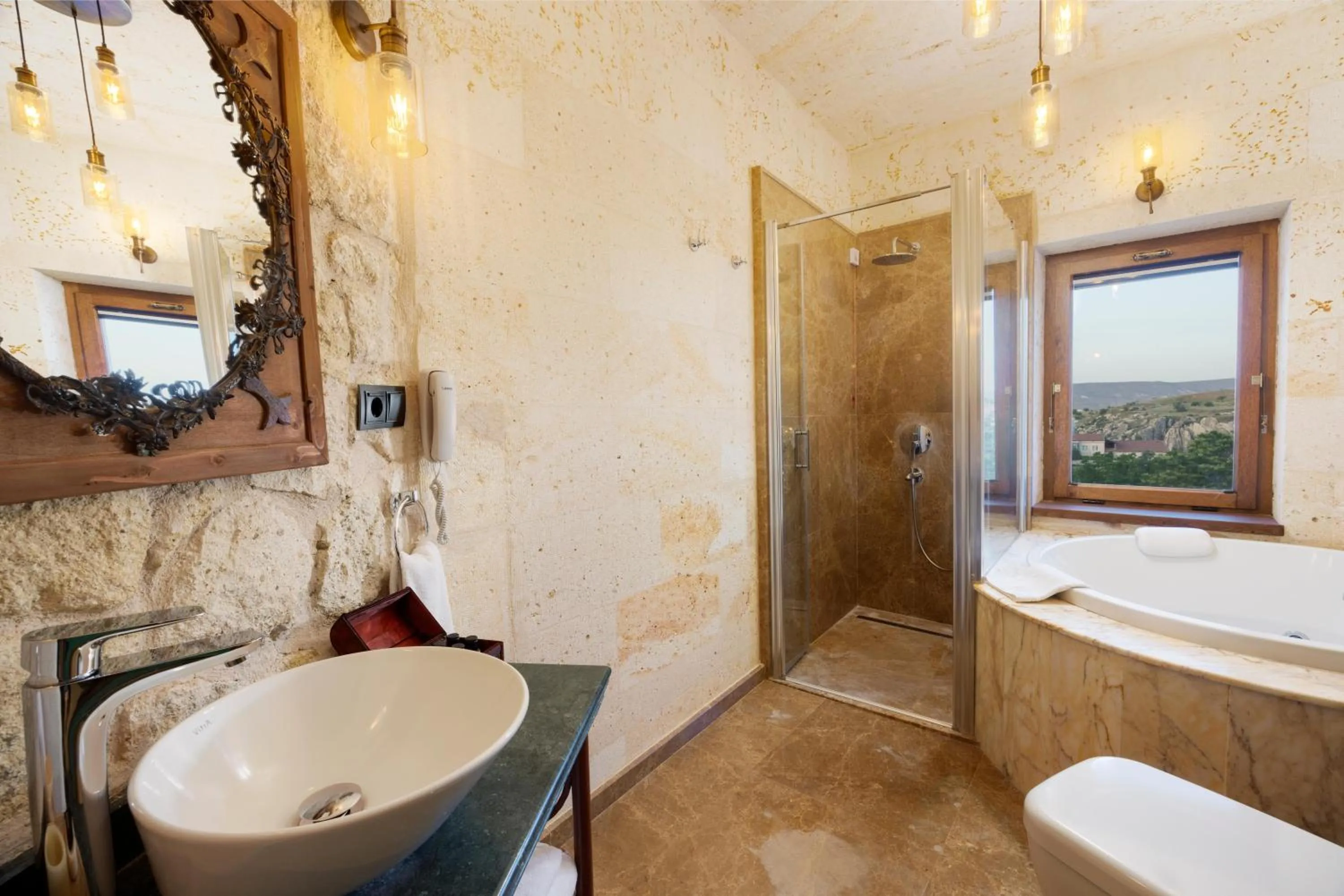 Bathroom in Tafoni Houses Cave Hotel