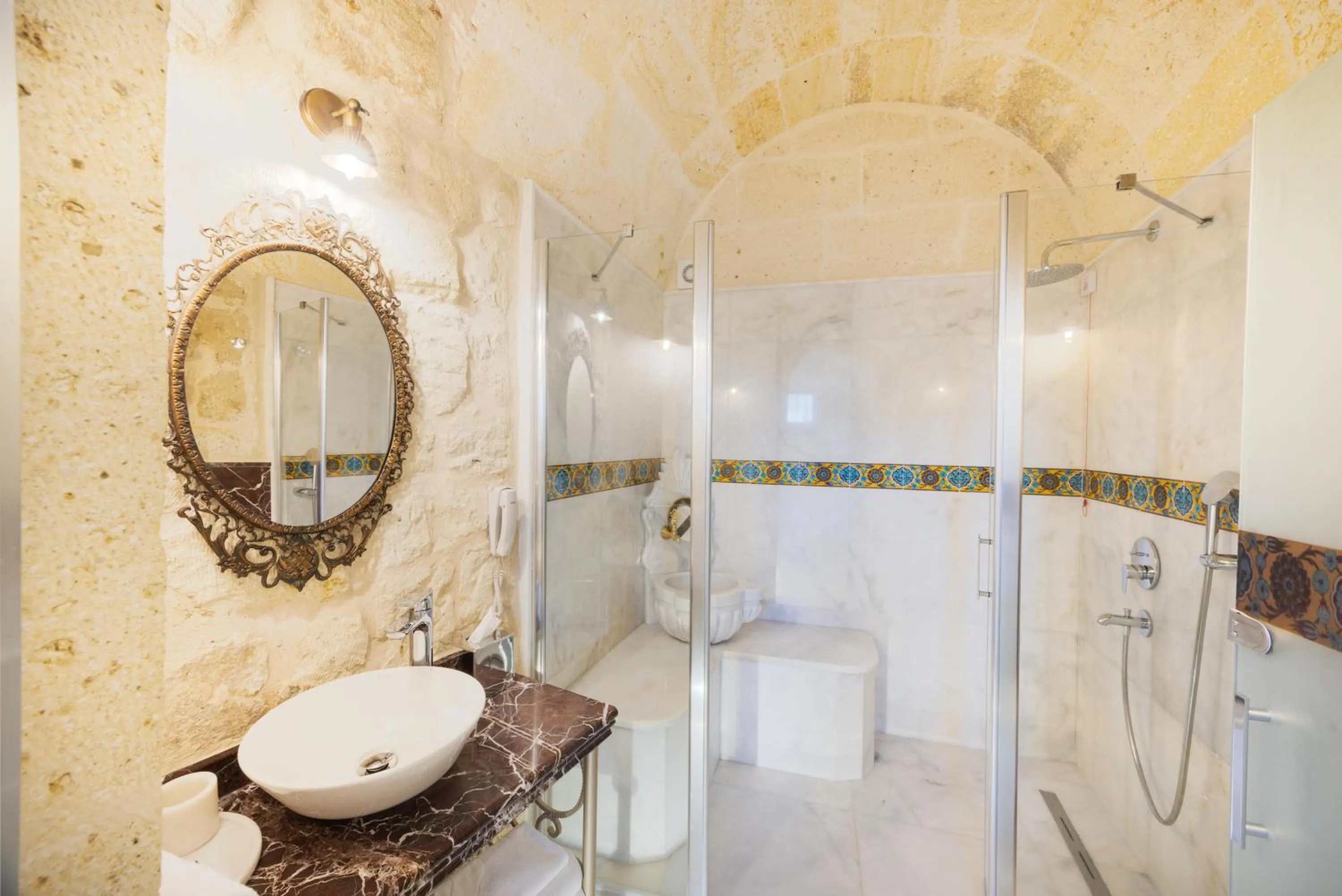 Bathroom in Tafoni Houses Cave Hotel