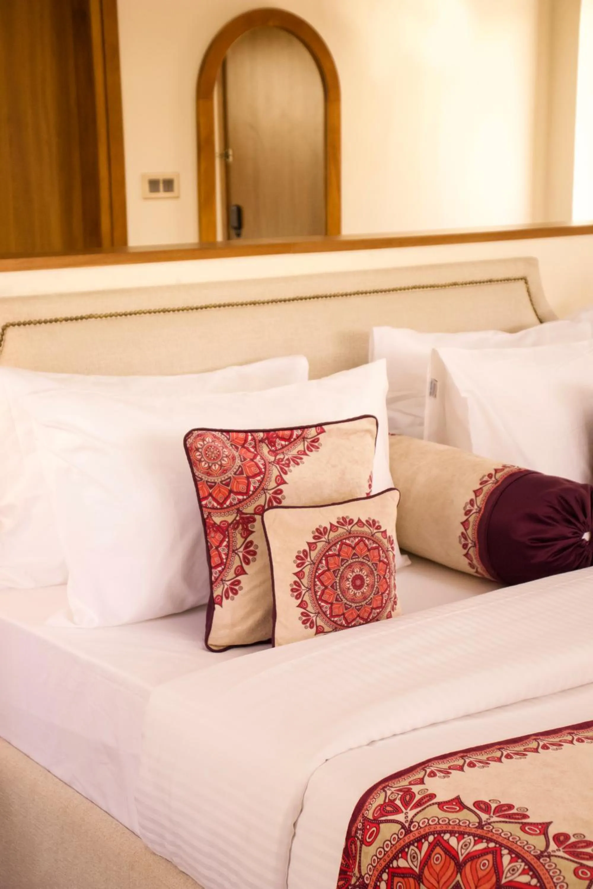 Bed in Chokhi Dhani The Palace Hotel