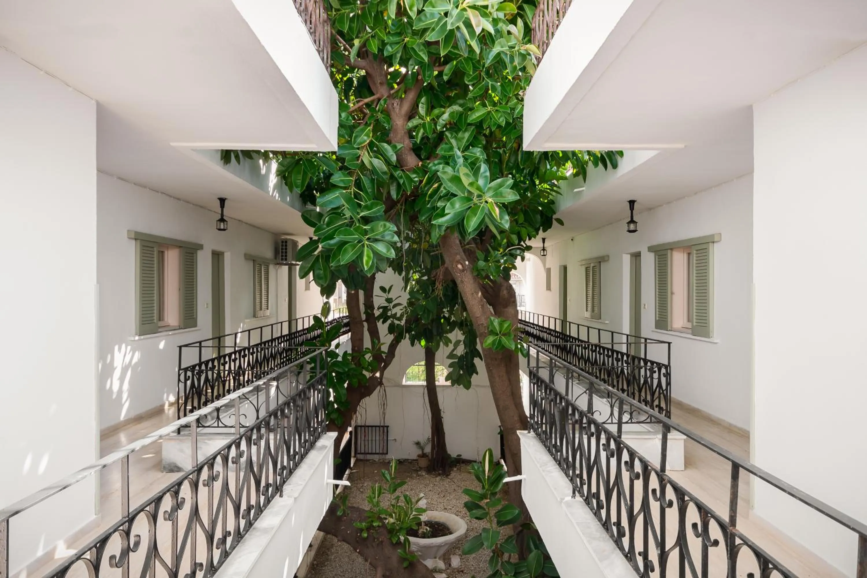 Property building in Filorian Hotel Apartments