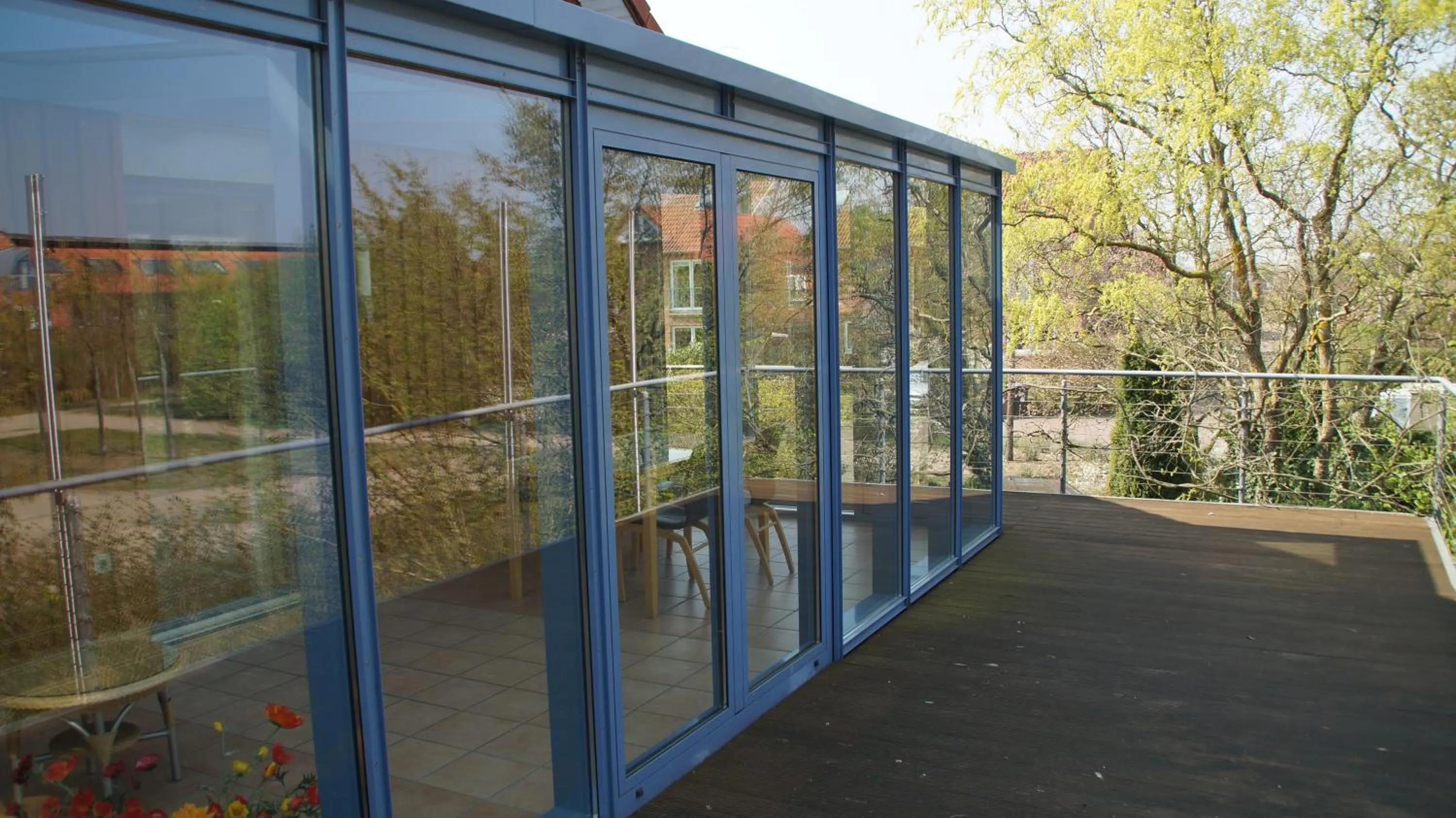 Balcony/Terrace in Gästehaus/FeWos/Boardinghaus Lüneburg Süd