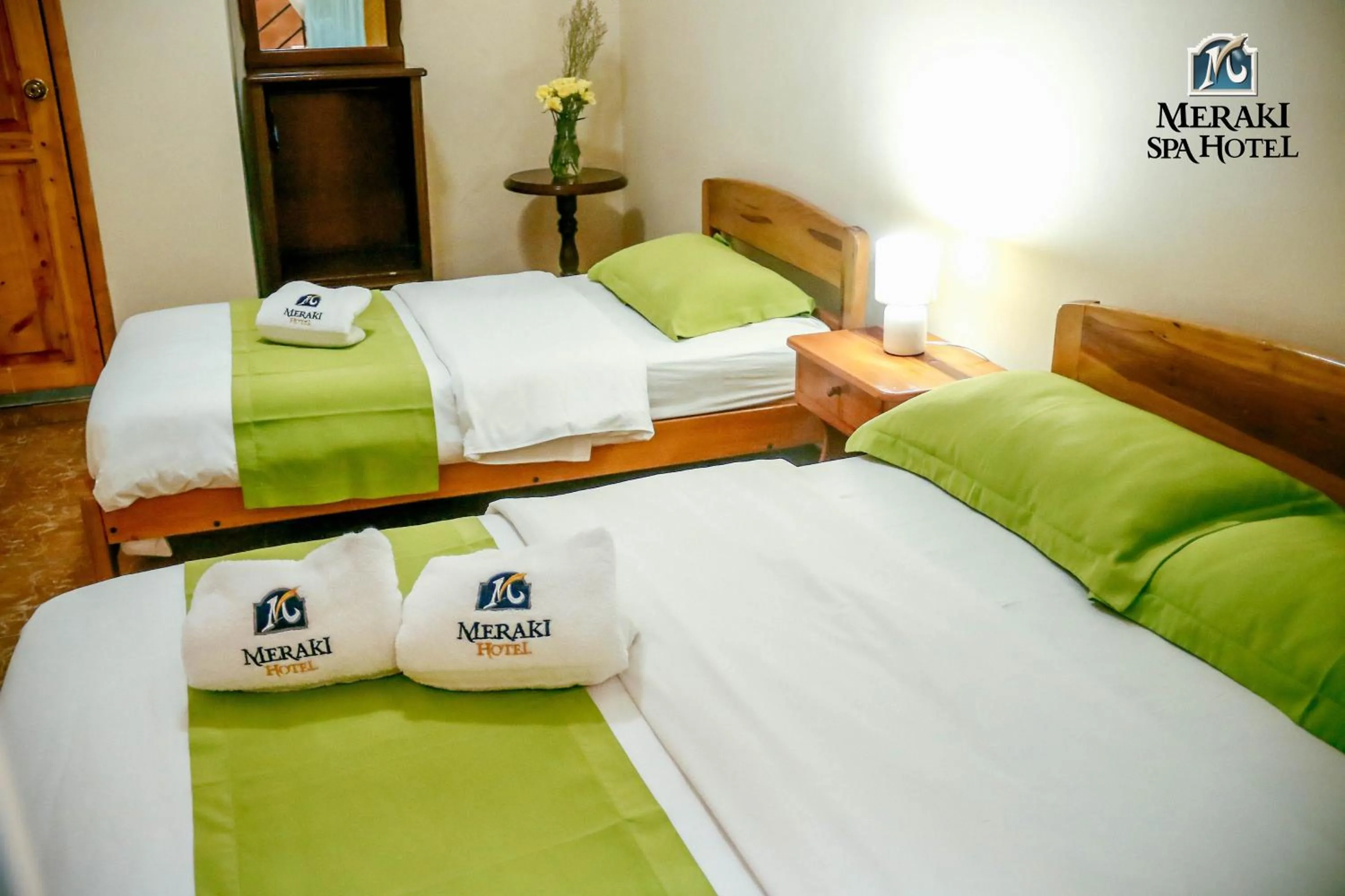 Bed in Meraki Hotel