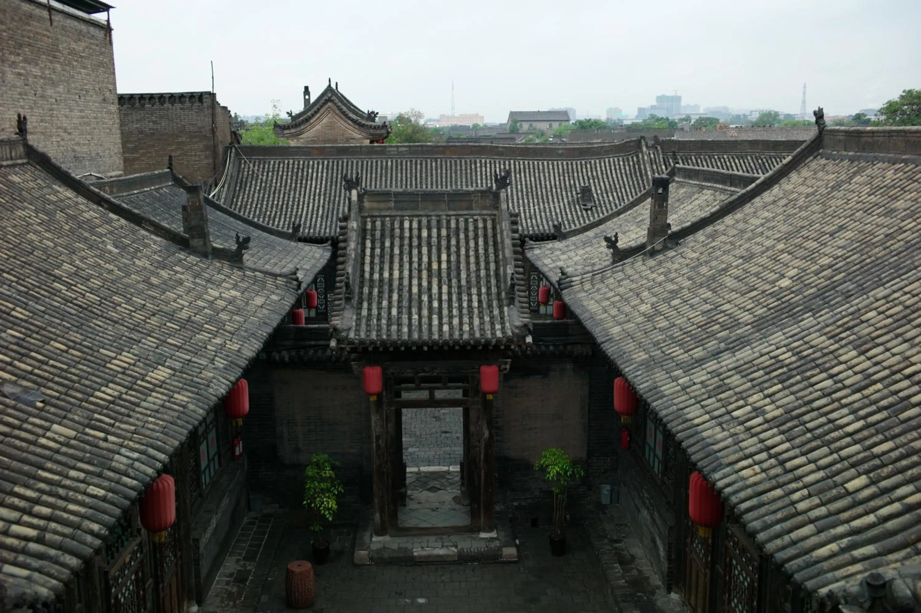 Bird's eye view in Pingyao Yide Hotel