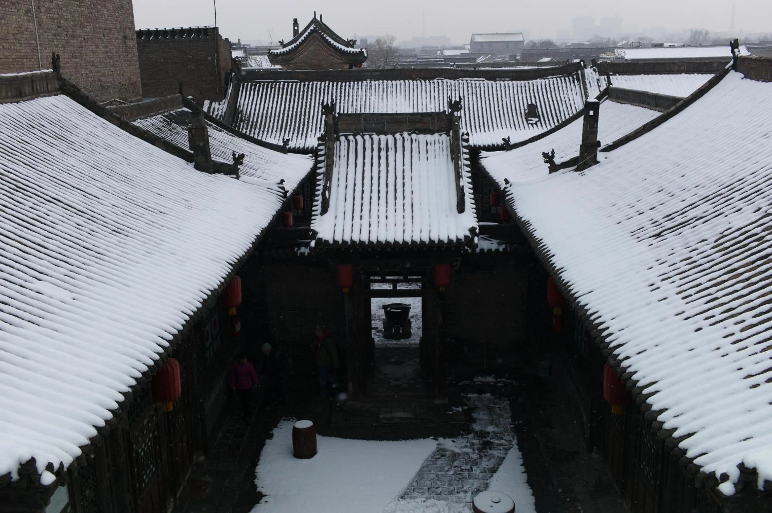 Bird's eye view in Pingyao Yide Hotel