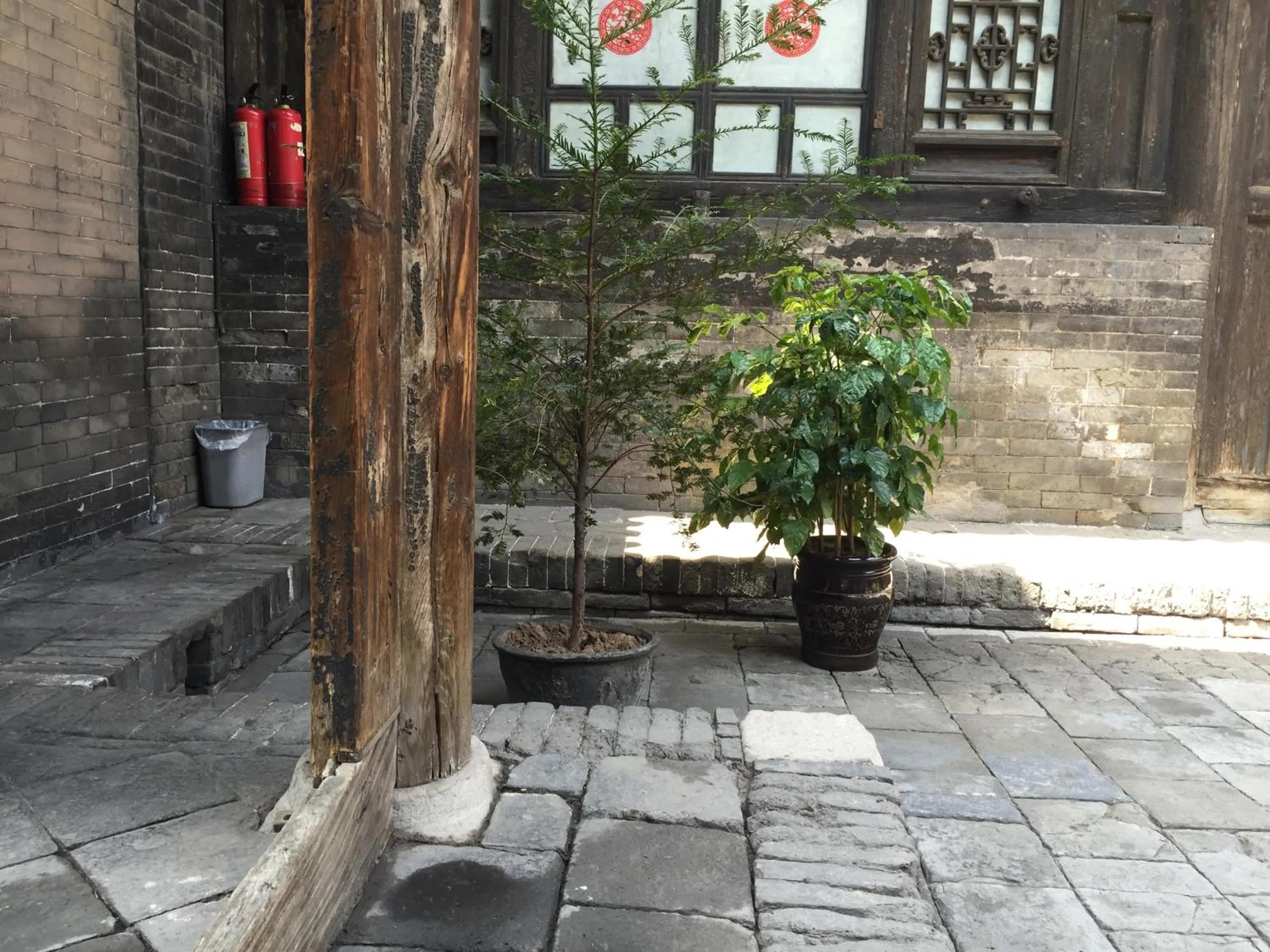 Inner courtyard view in Pingyao Yide Hotel