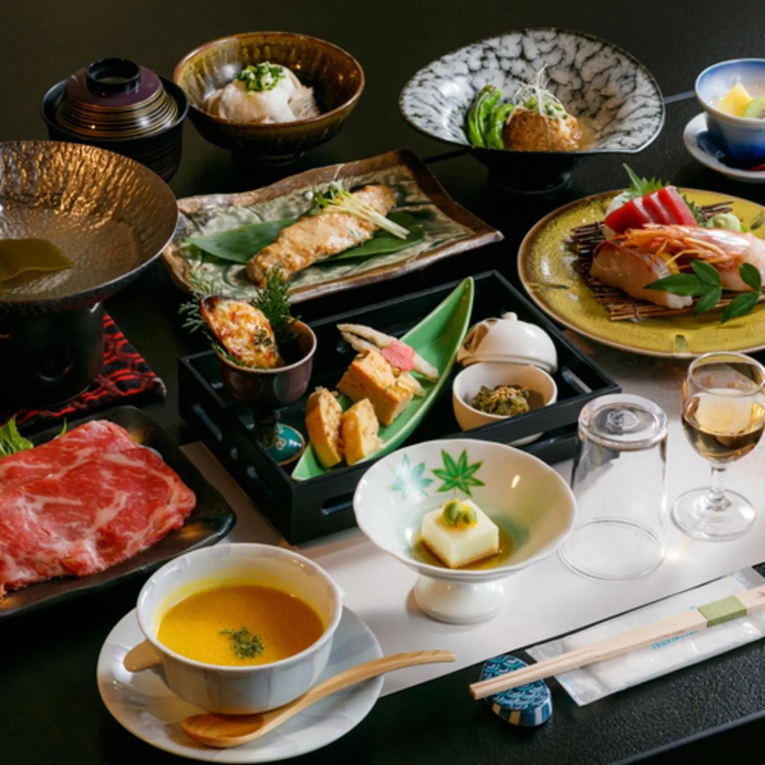 Food in Umemura Ryokan Uguisutei