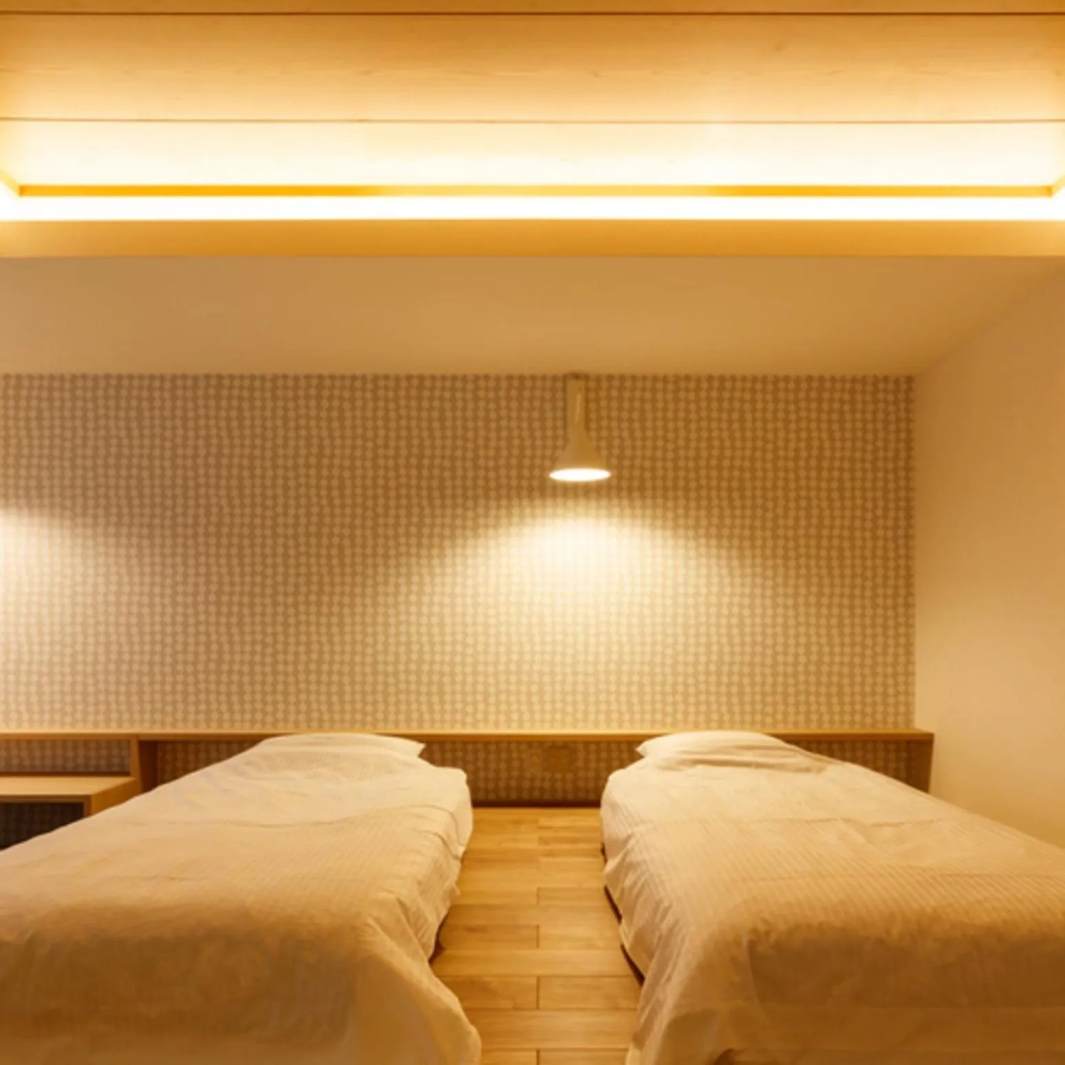 Bed in Umemura Ryokan Uguisutei