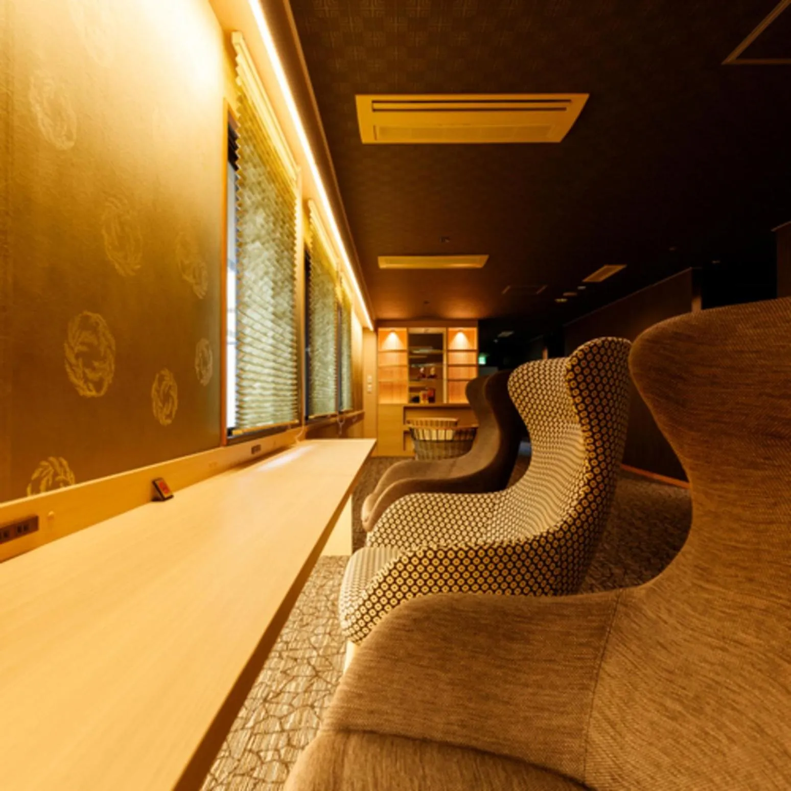 Seating area in Umemura Ryokan Uguisutei