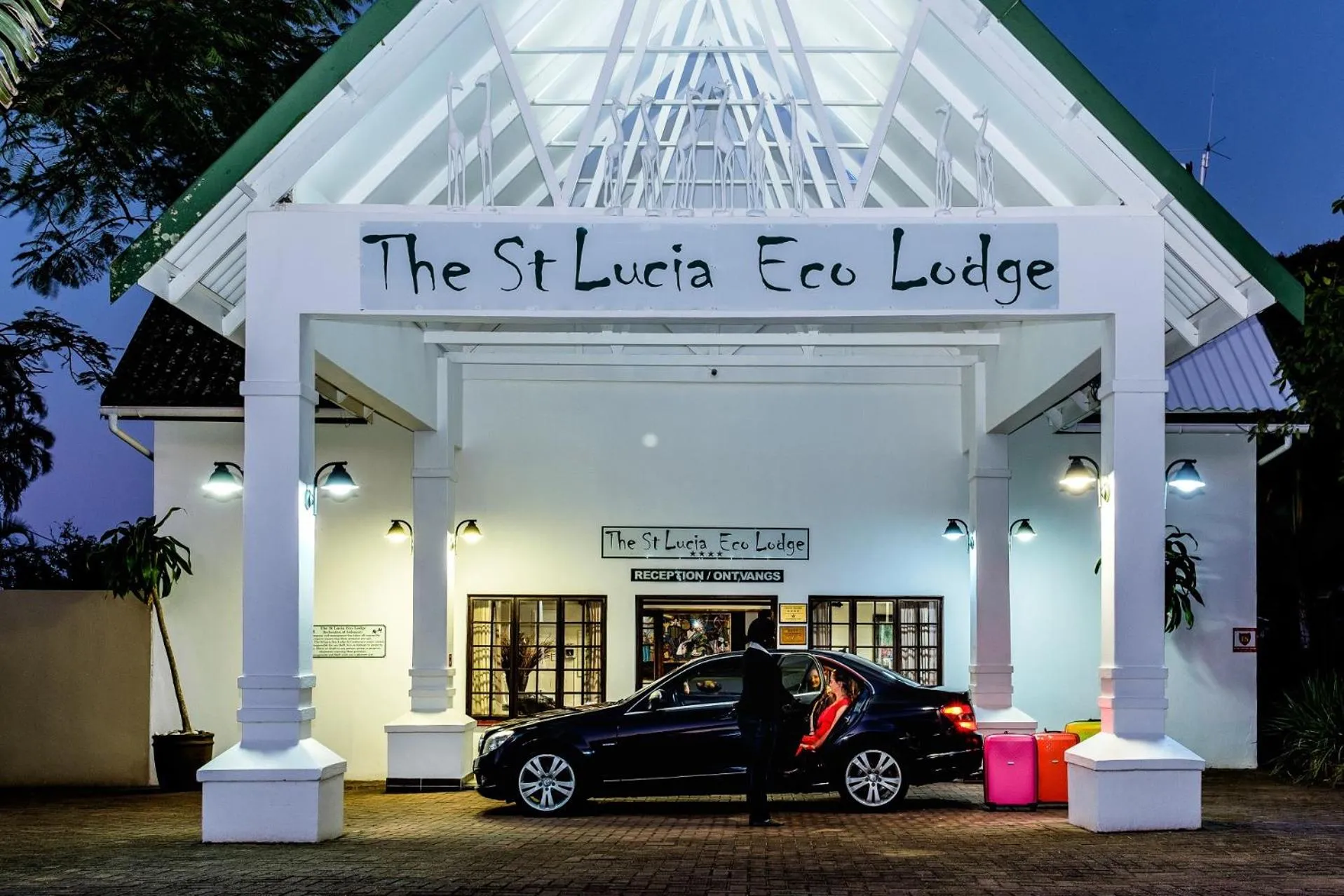 Facade/entrance in St Lucia Eco Lodge