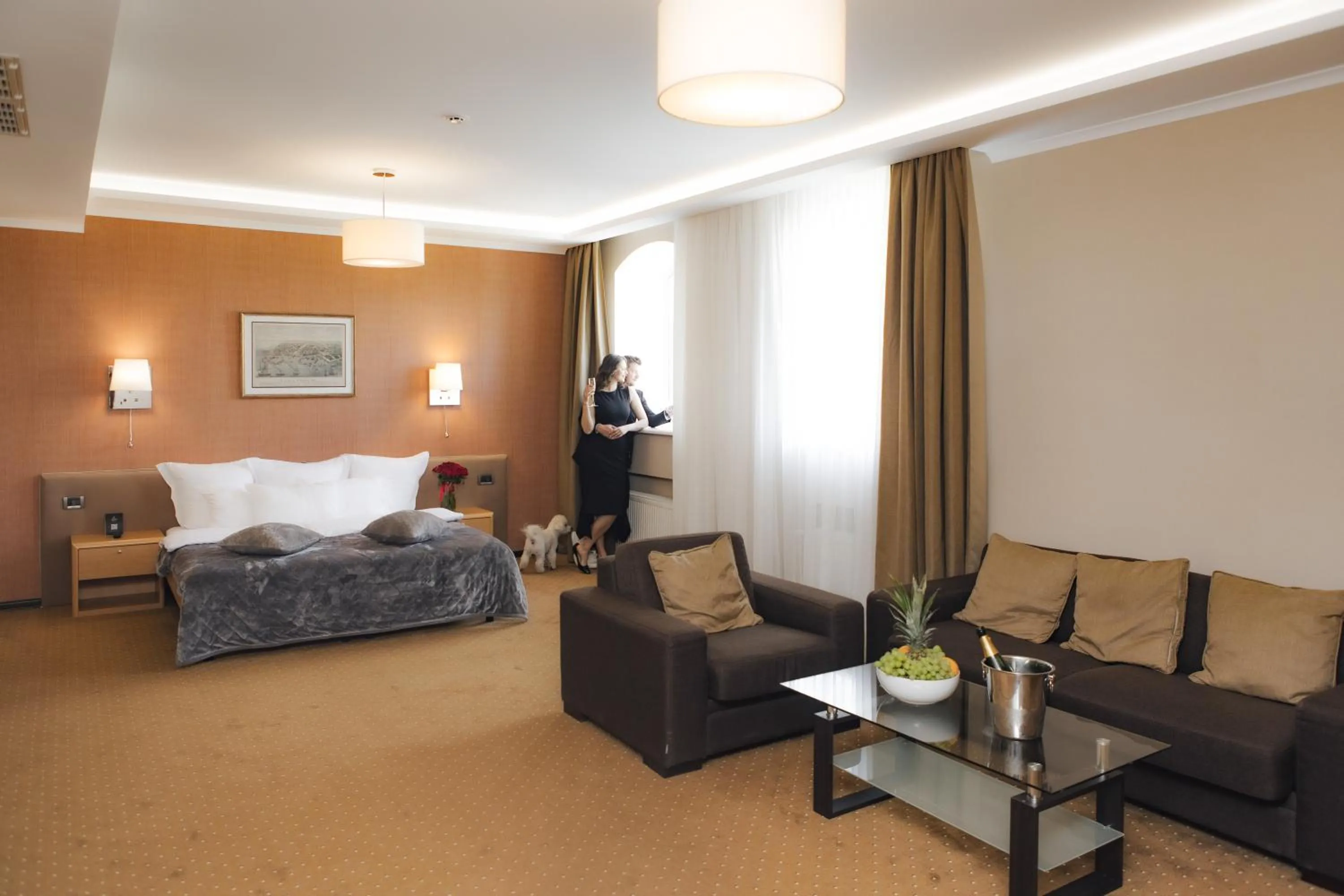 Bed in Alexandrovskiy Hotel