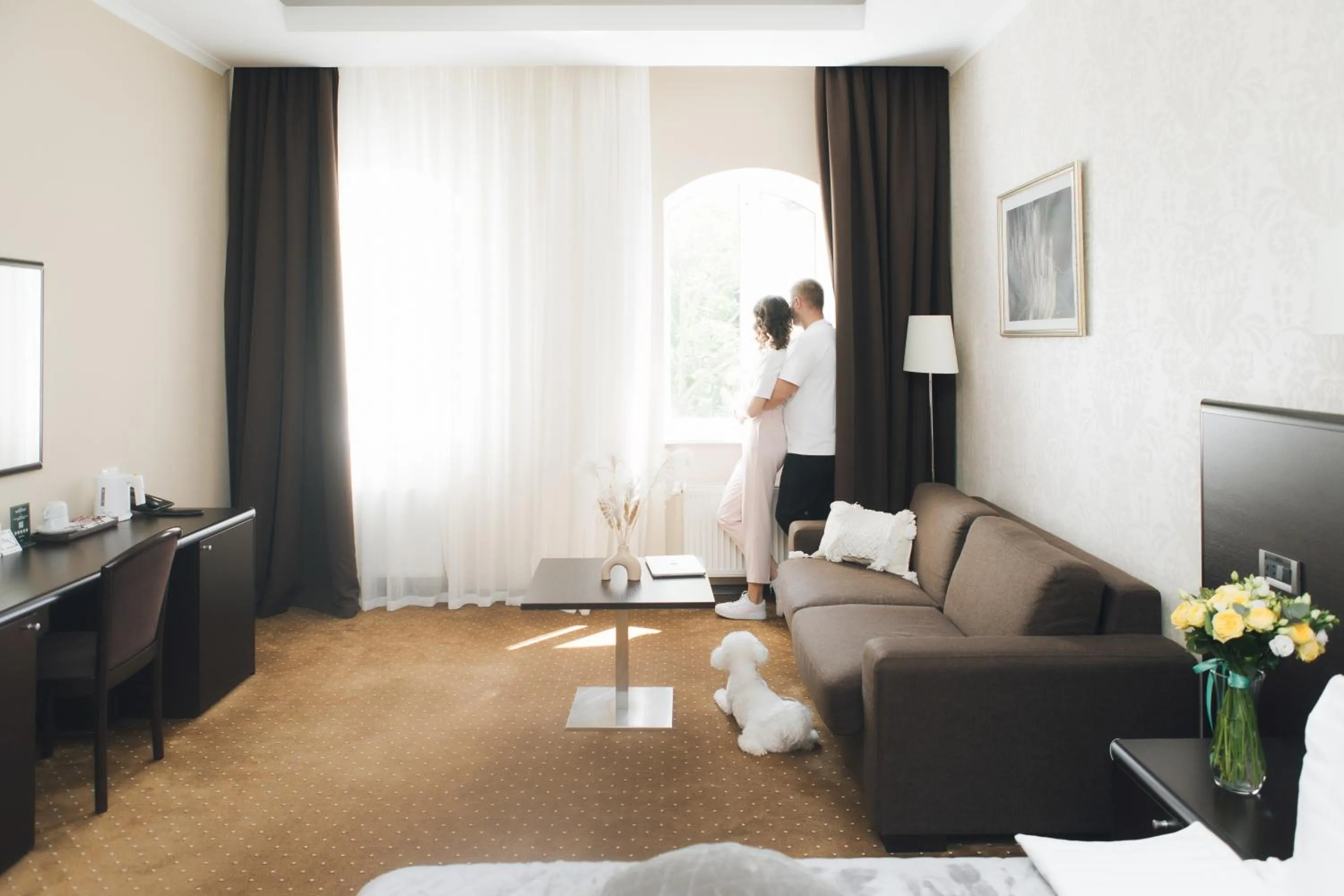 Living room in Alexandrovskiy Hotel