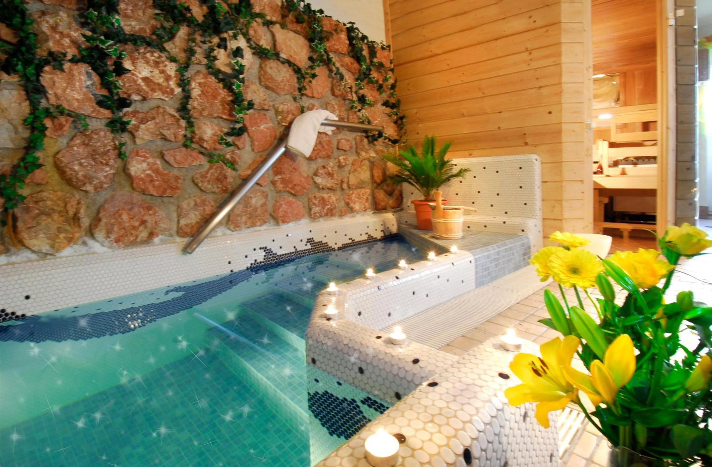 Sauna in Aparthotel Gallahaus