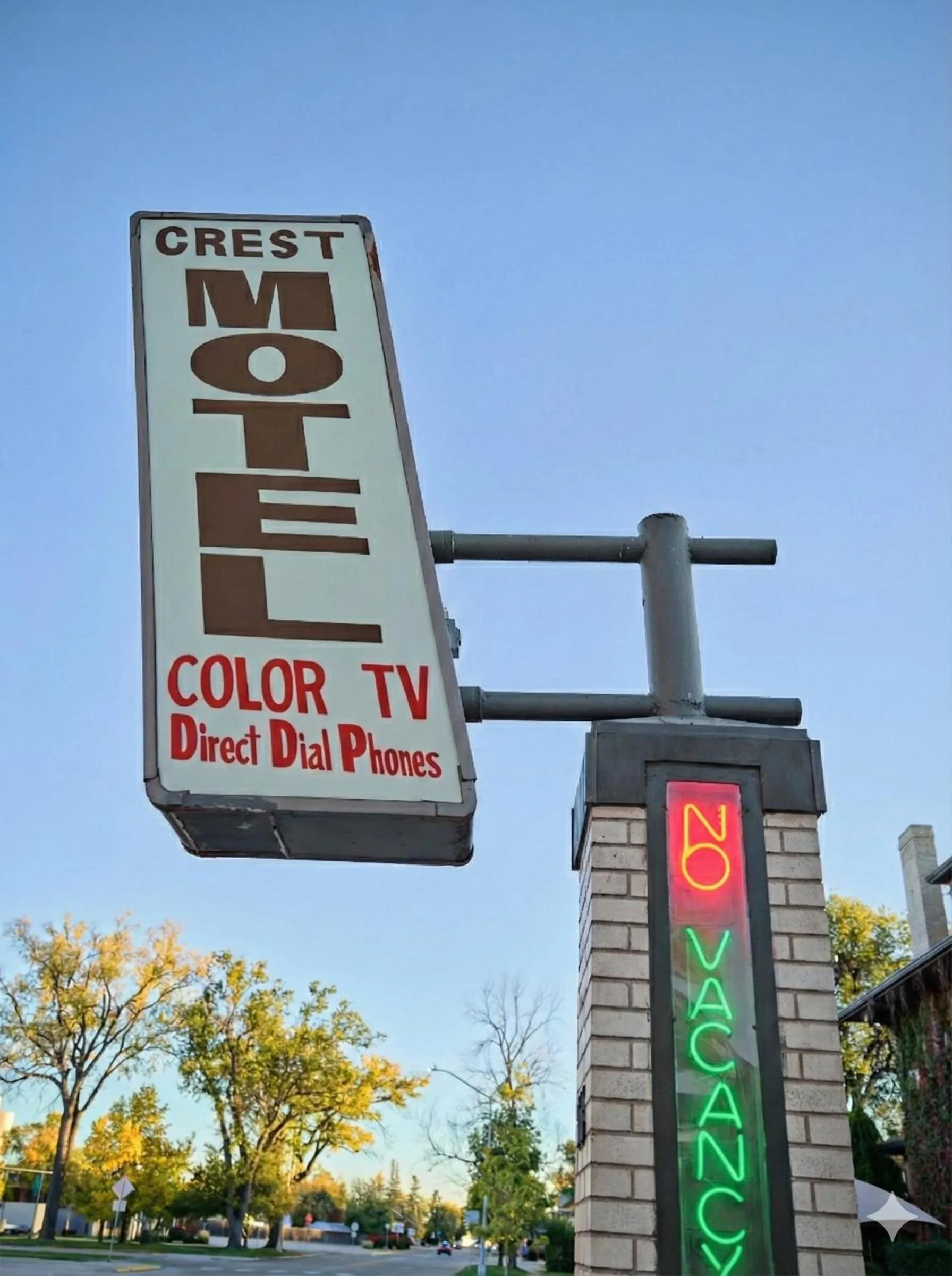 Property logo or sign in The Crest Motel