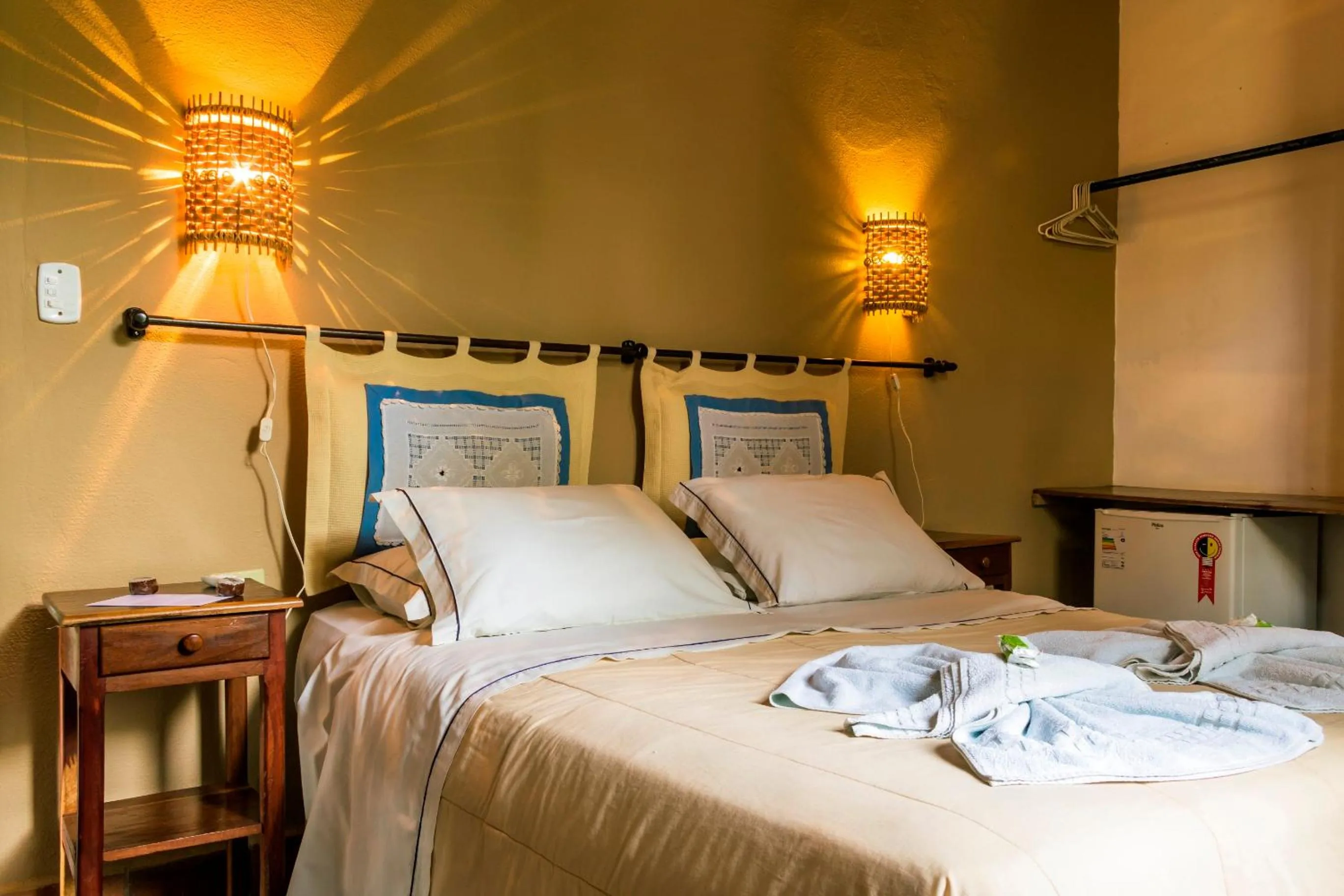 Bed in Pousada Aguape