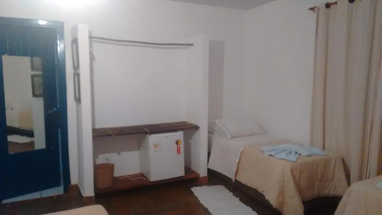 Bed in Pousada Aguape