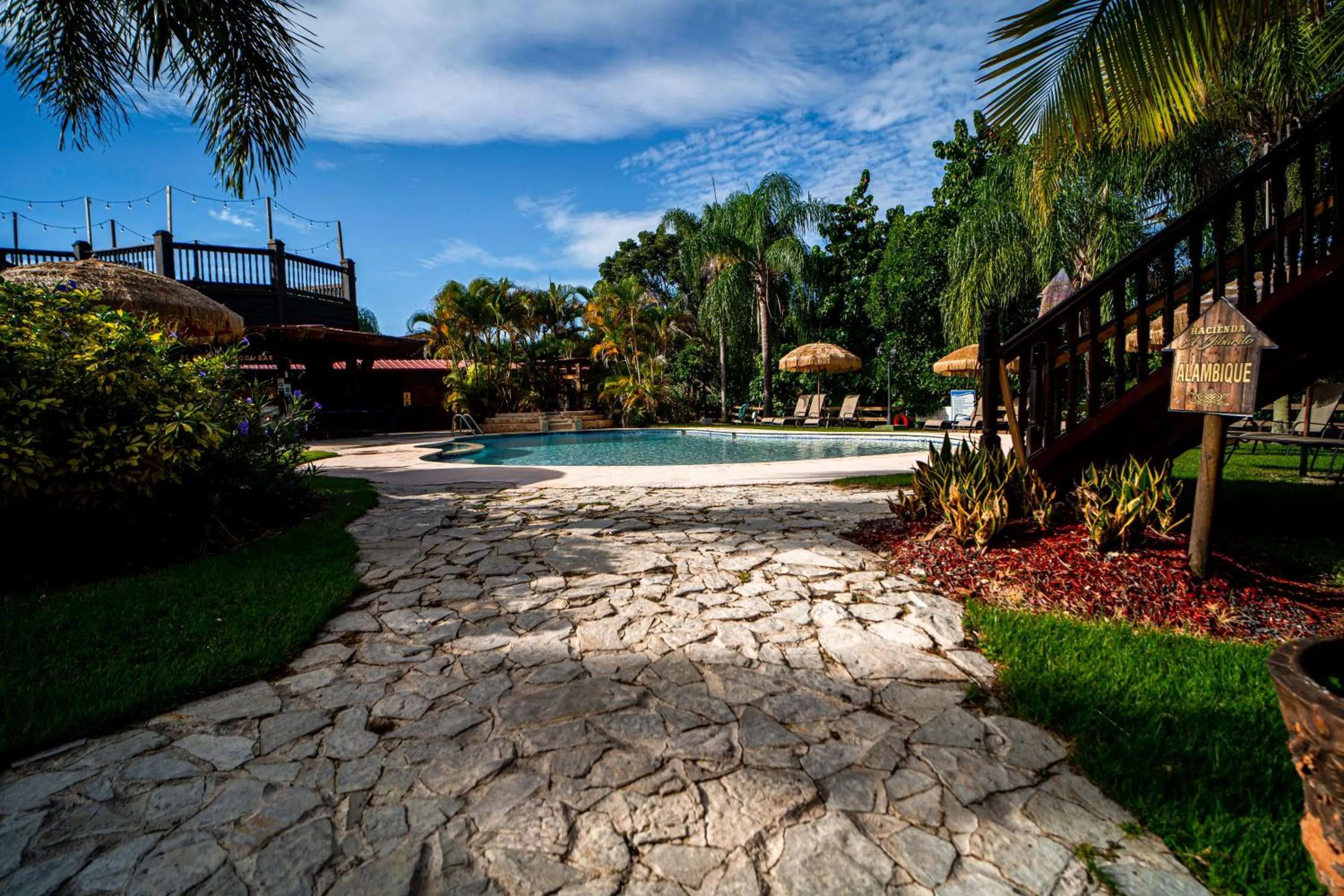 Swimming pool in Hacienda el Jibarito