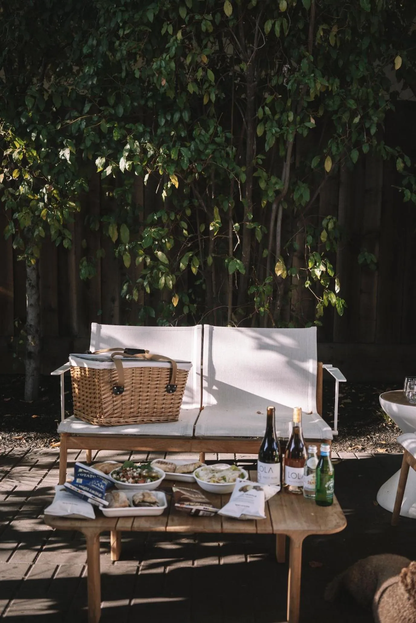 Patio in Brannan Cottage Inn