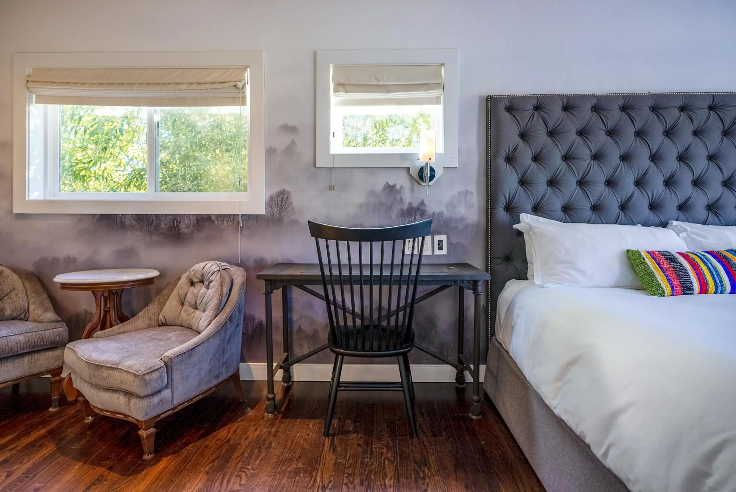 Balcony/Terrace, Bed in Brannan Cottage Inn
