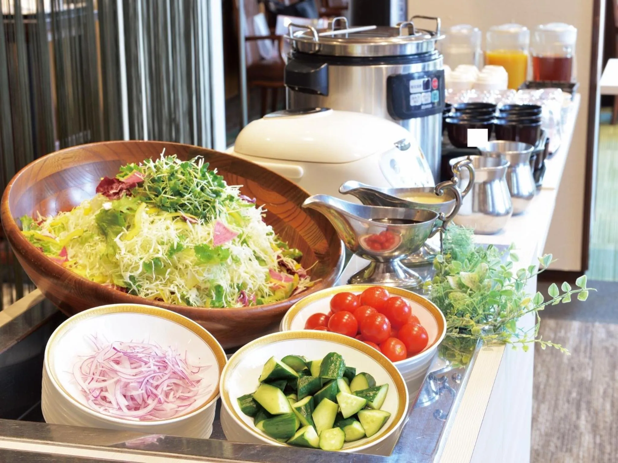 Breakfast in Hotel New Gaea Omuta Garden