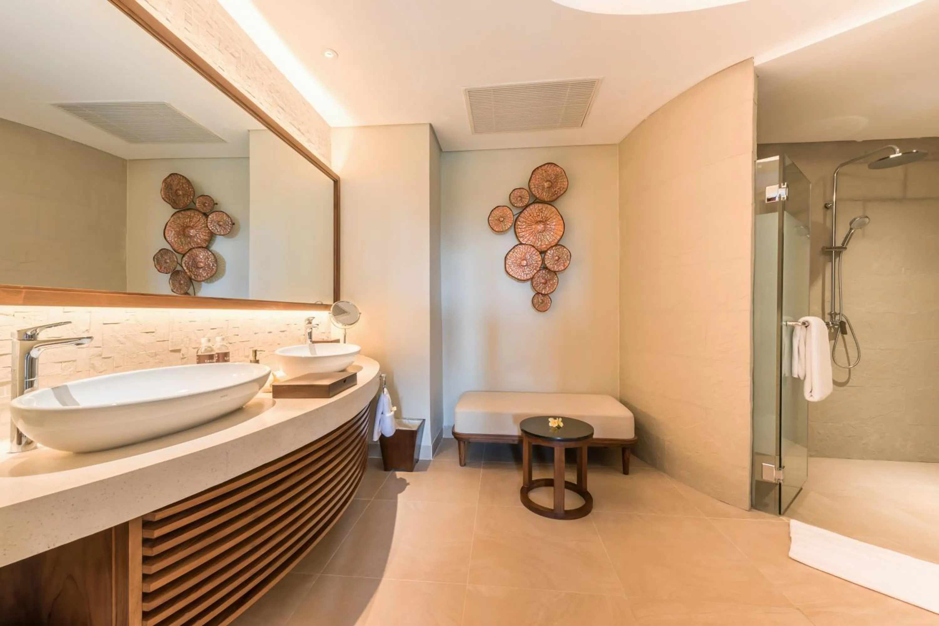 Bathroom in tanadewa Resort Ubud Bali by Cross Collection