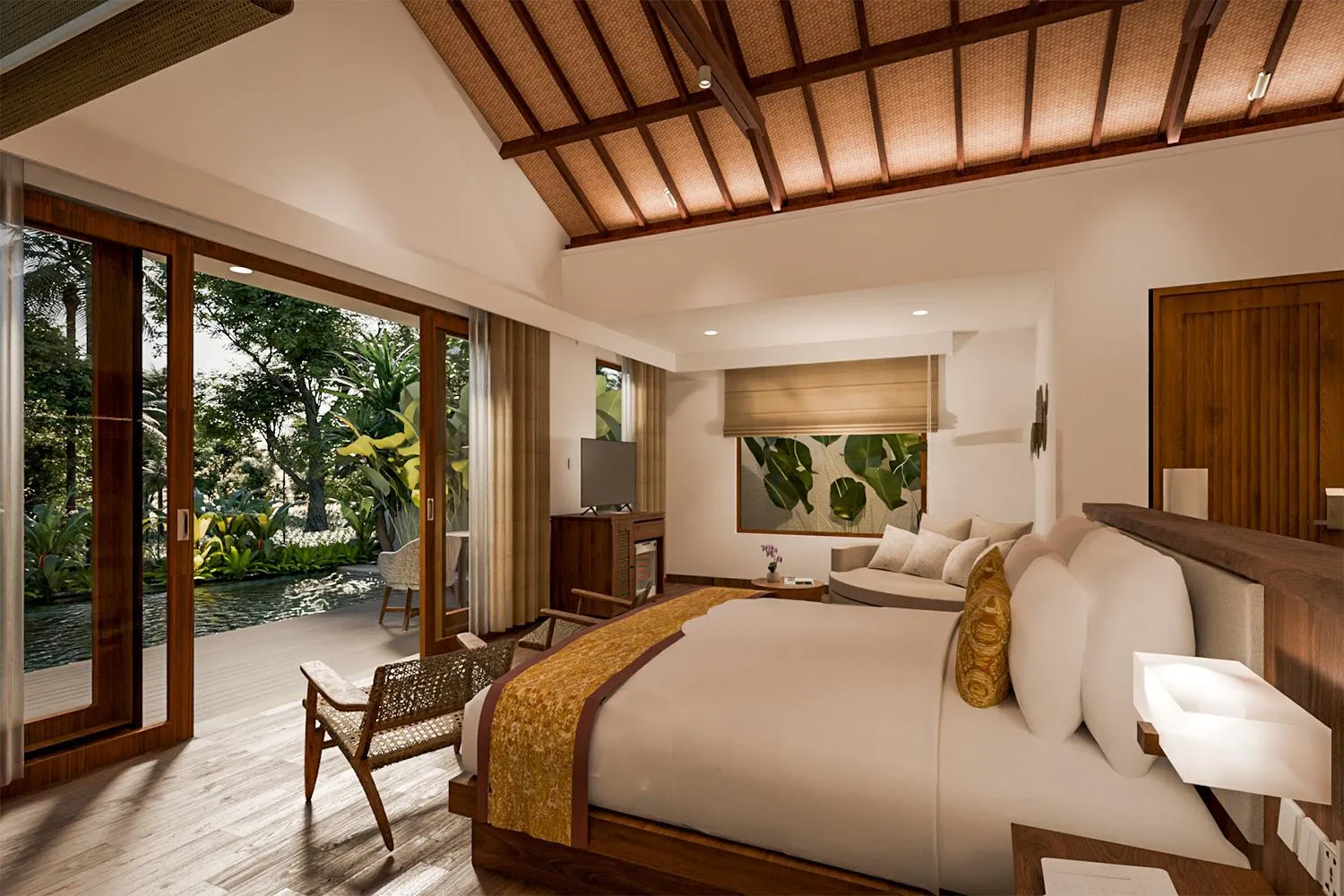 Bedroom, Bed in tanadewa Resort Ubud Bali by Cross Collection