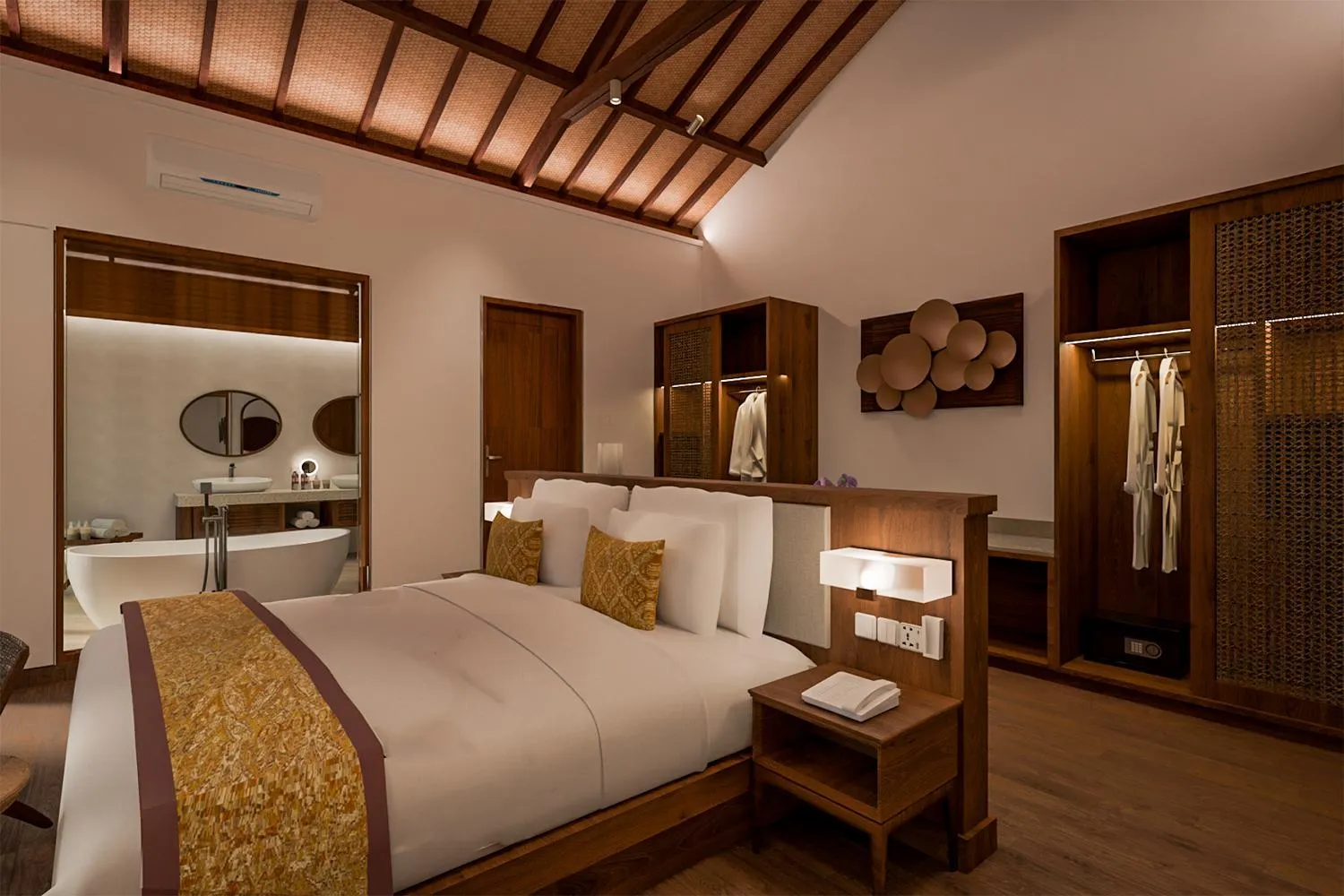 Bedroom, Bed in tanadewa Resort Ubud Bali by Cross Collection