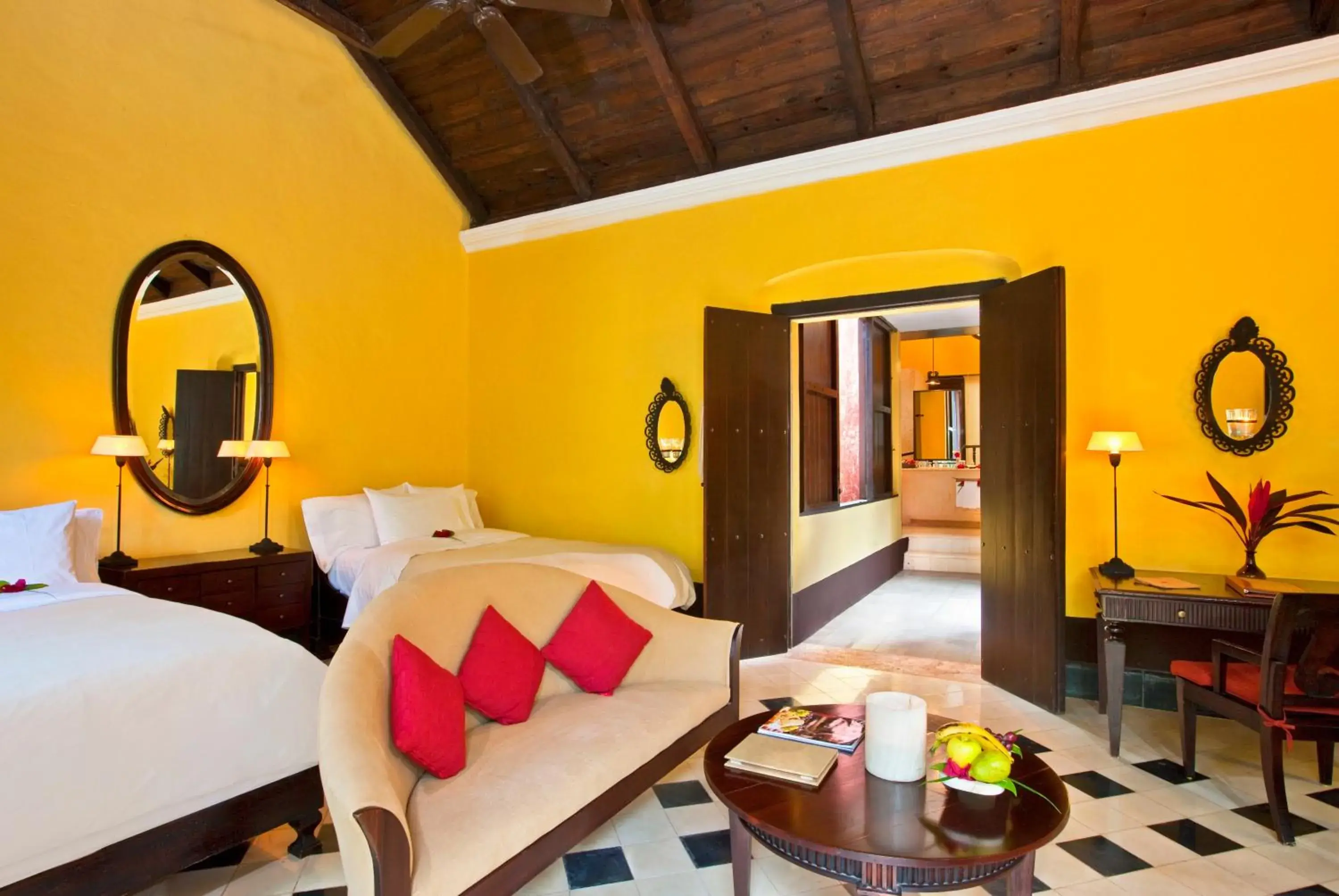 Bed in Hacienda Uayamon Bed in Hacienda Uayamon