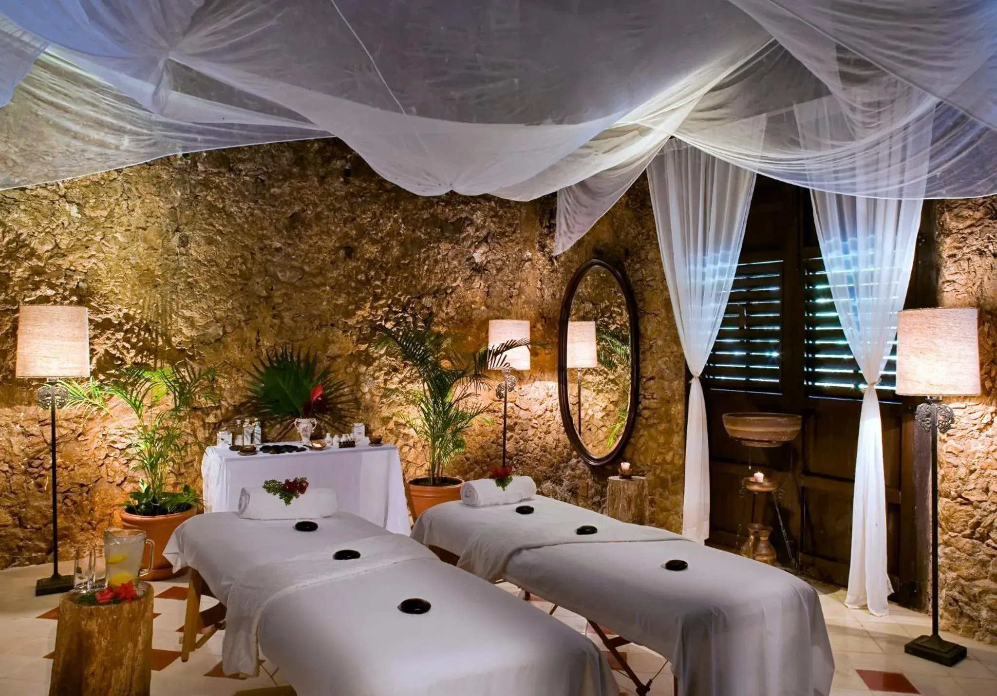 Spa and wellness centre/facilities, Bed in Hacienda Uayamon Spa and wellness centre/facilities, Bed in Hacienda Uayamon