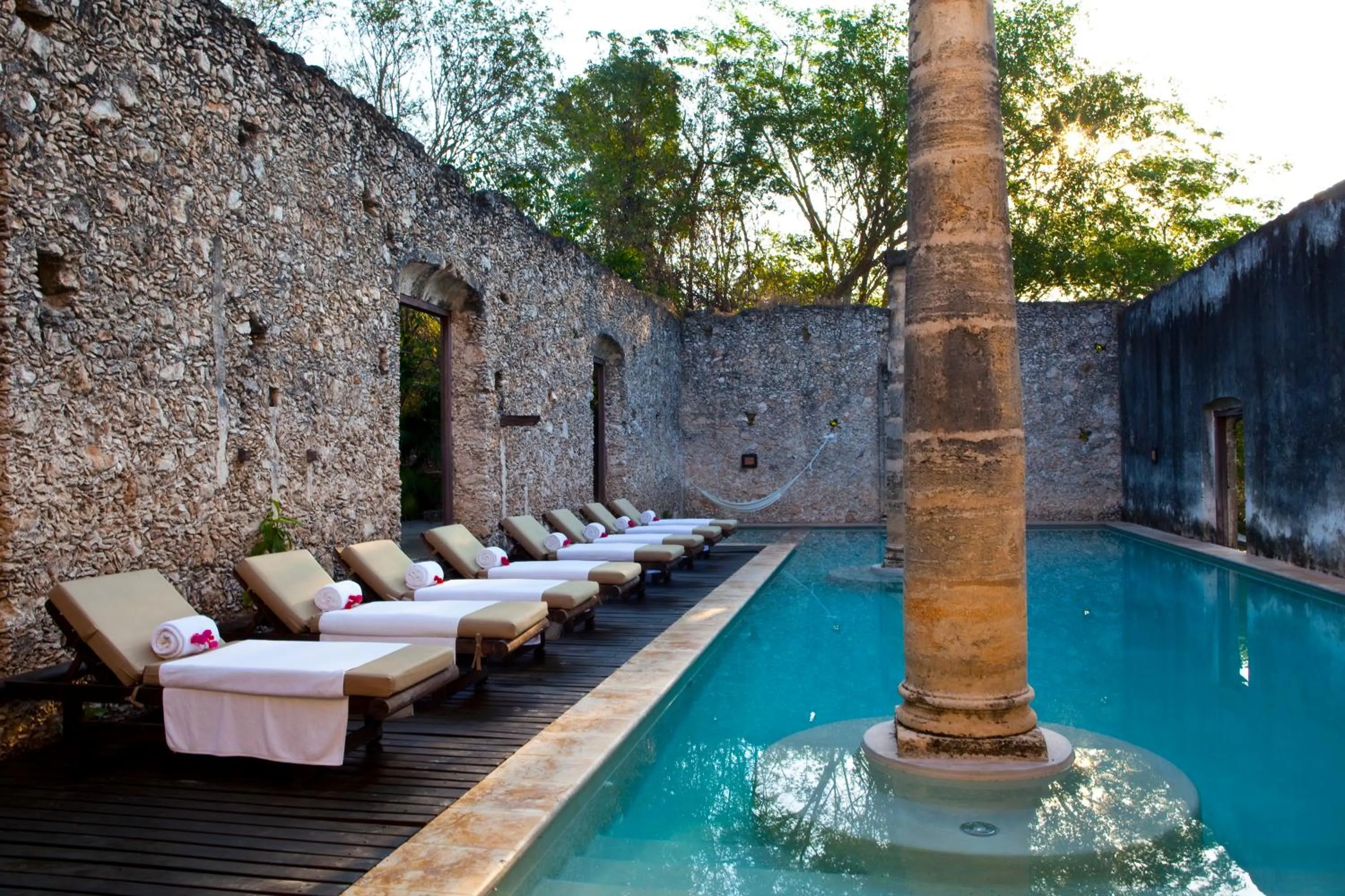 Pool view in Hacienda Uayamon
