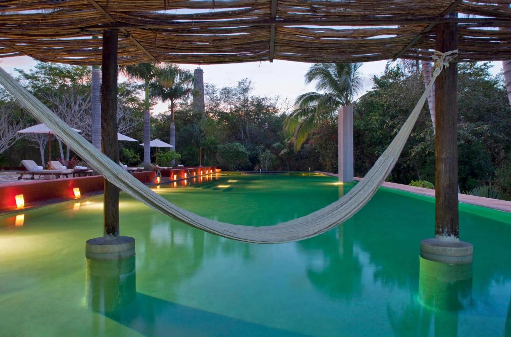 Swimming pool in Hacienda San Jose Cholul