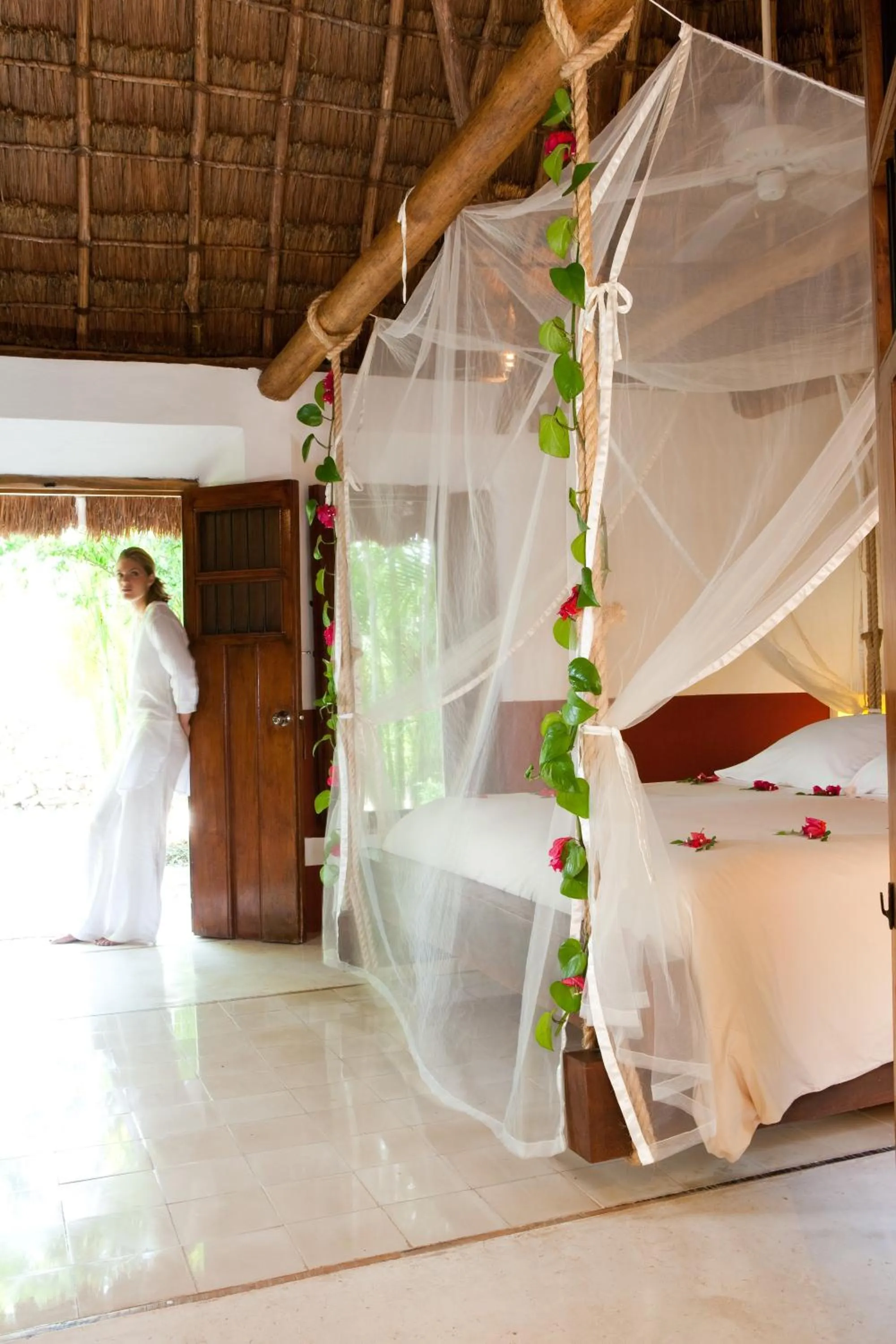 Bed in Hacienda San Jose Cholul