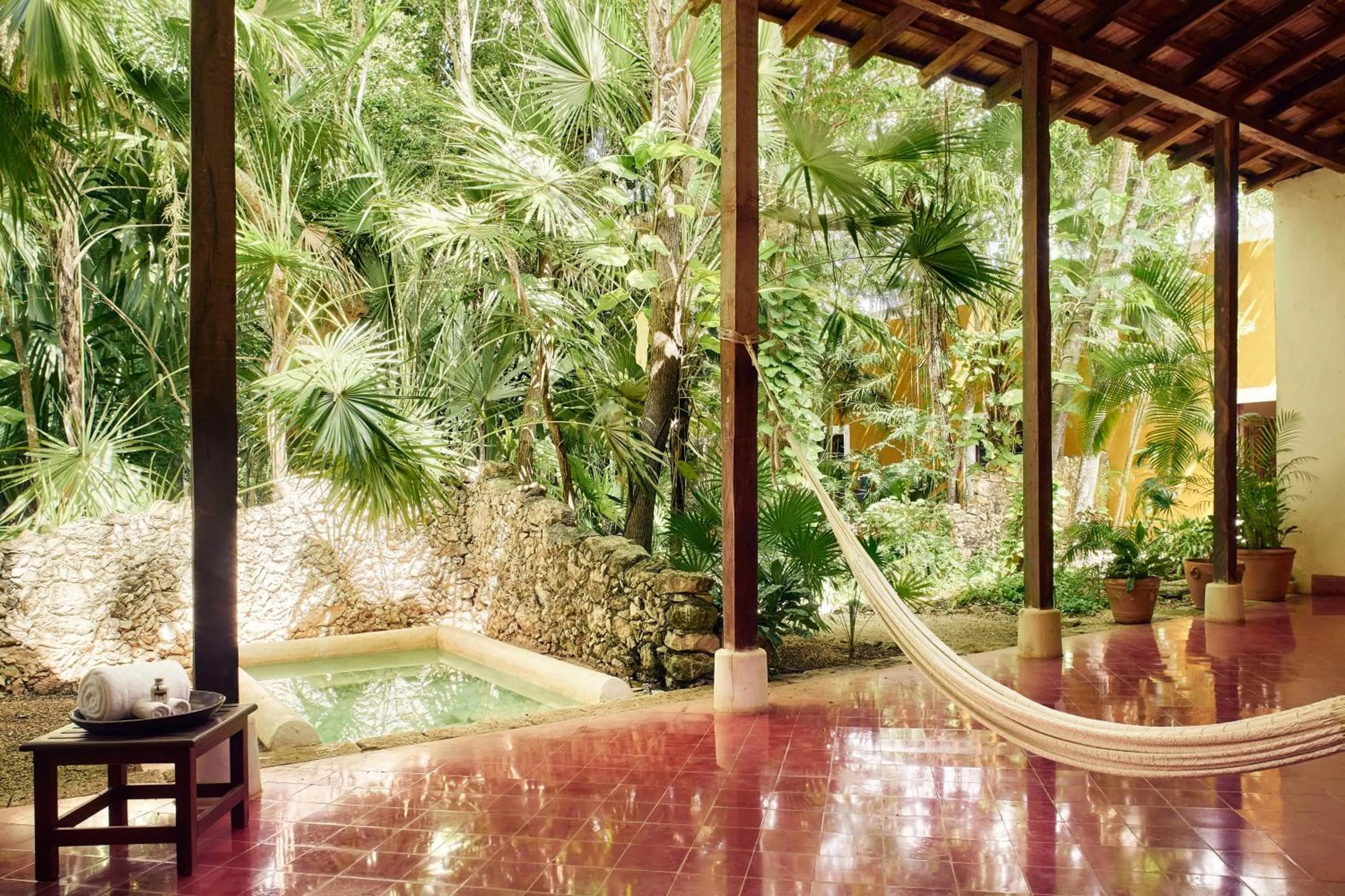Patio in Hacienda Temozon Sur