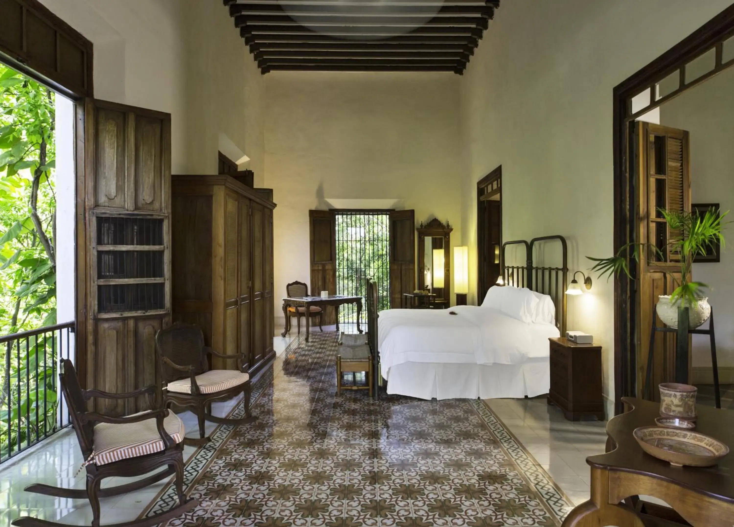 Bed in Hacienda Temozon Sur Bed in Hacienda Temozon Sur