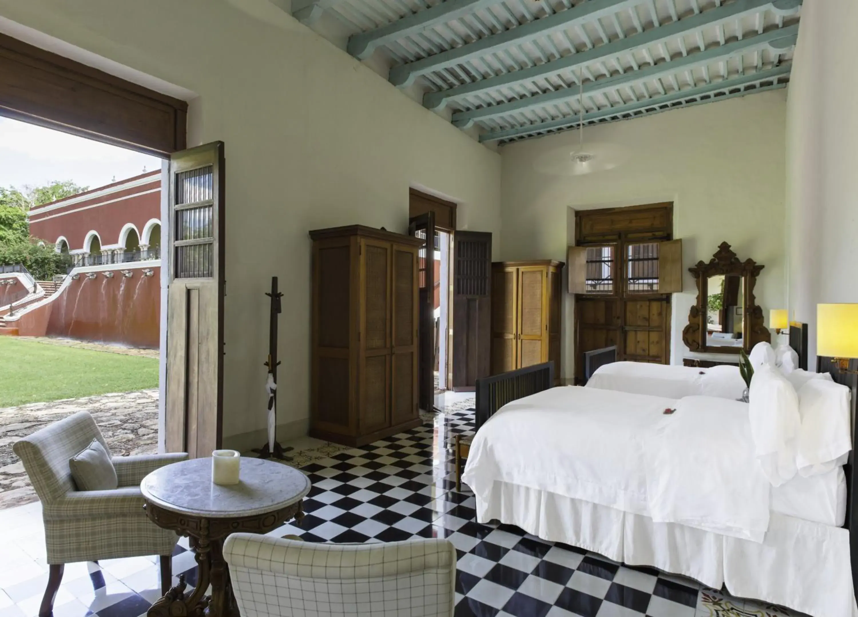 View (from property/room), Bed in Hacienda Temozon Sur View (from property/room), Bed in Hacienda Temozon Sur