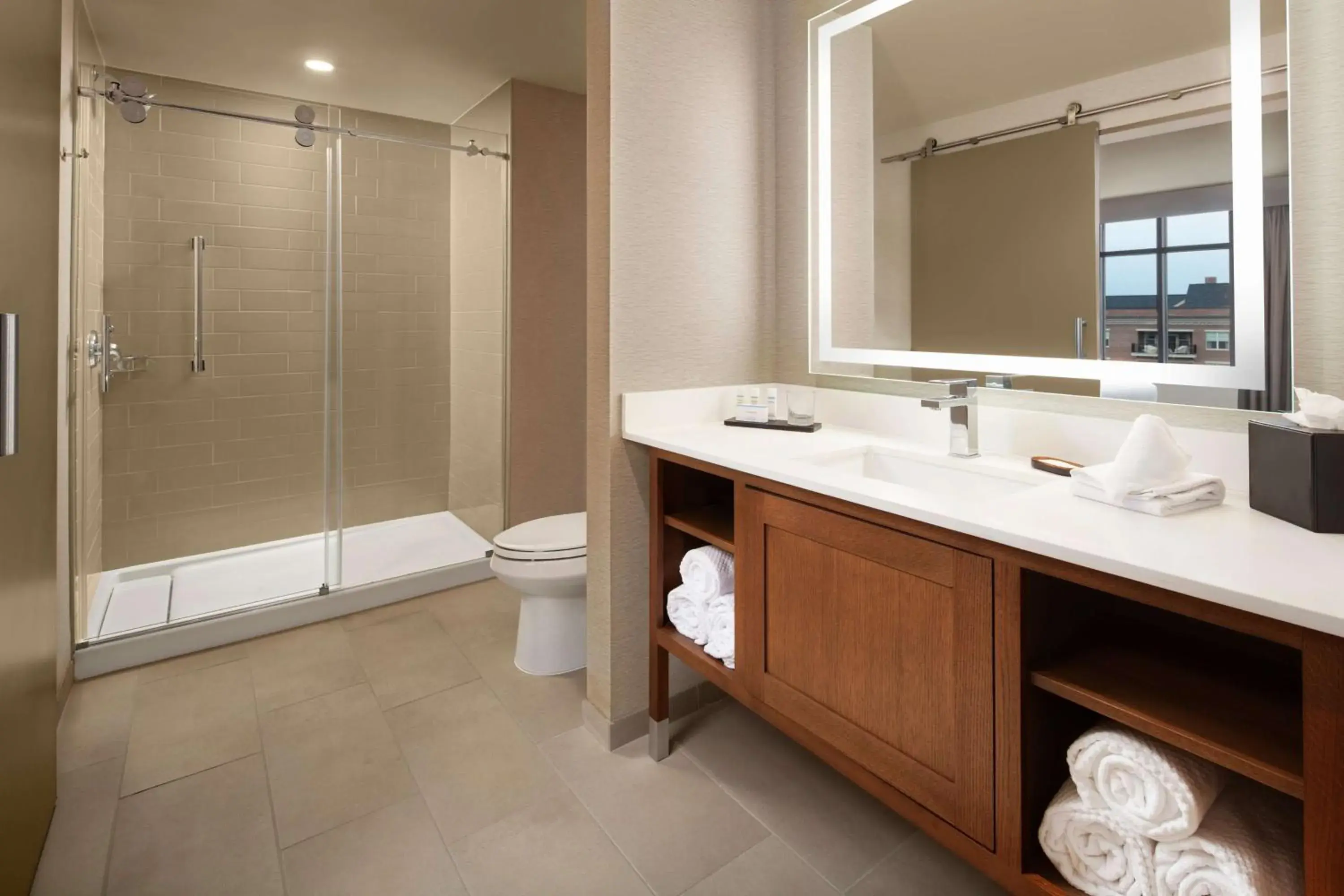 Bathroom in Embassy Suites by Hilton South Bend Bathroom in Embassy Suites by Hilton South Bend