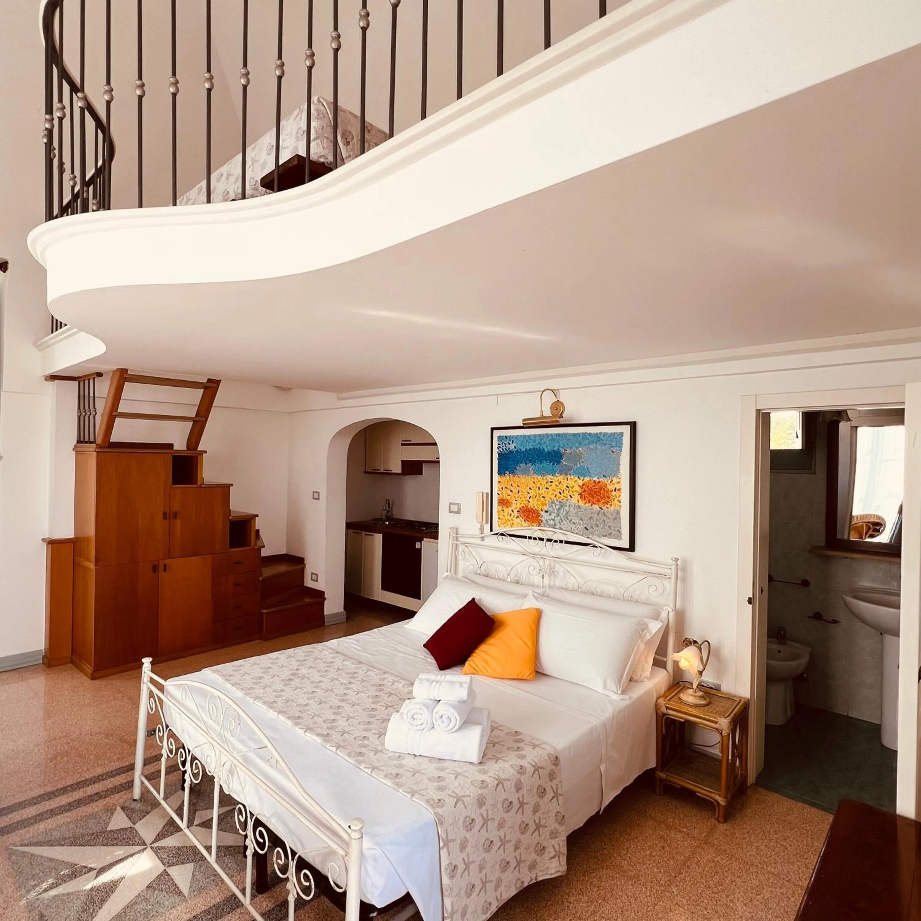 Bed in Villa Raffaella