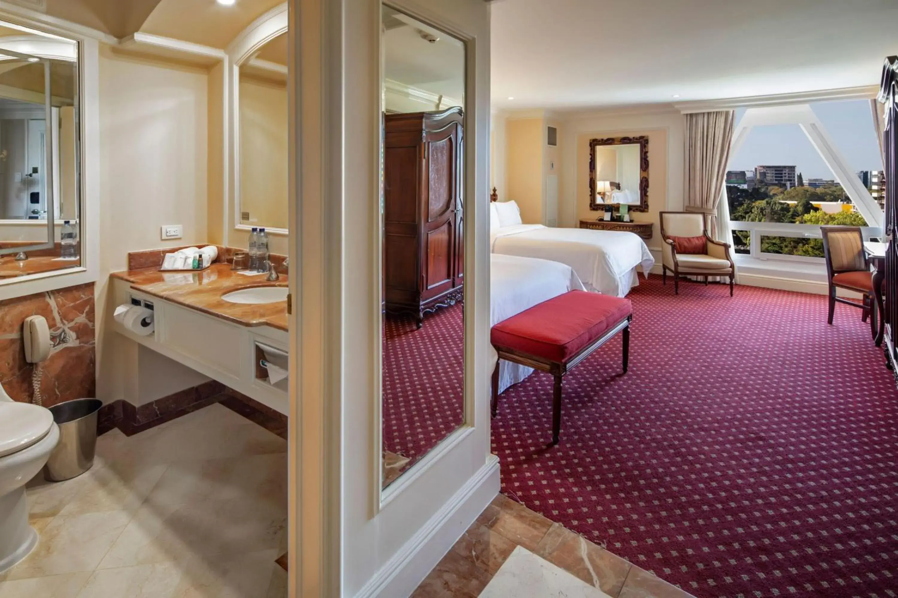 Executive, Executive level, Guest room, 2 Queen, City view in The Westin Camino Real, Guatemala Executive, Executive level, Guest room, 2 Queen, City view in The Westin Camino Real, Guatemala